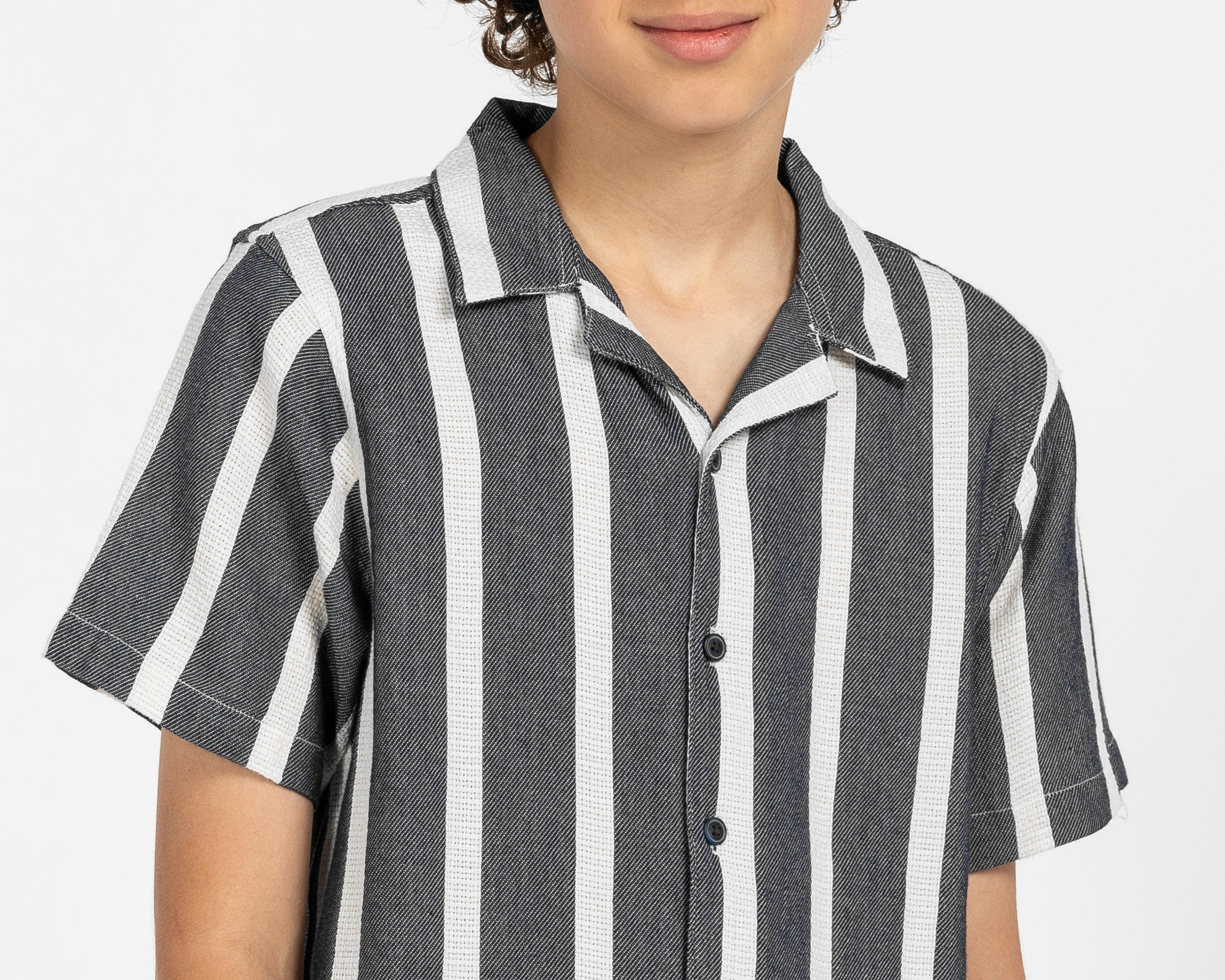 Foto 4 | Foto 4 | Camisa Cuello Americano Azul Marino Refill para Niño