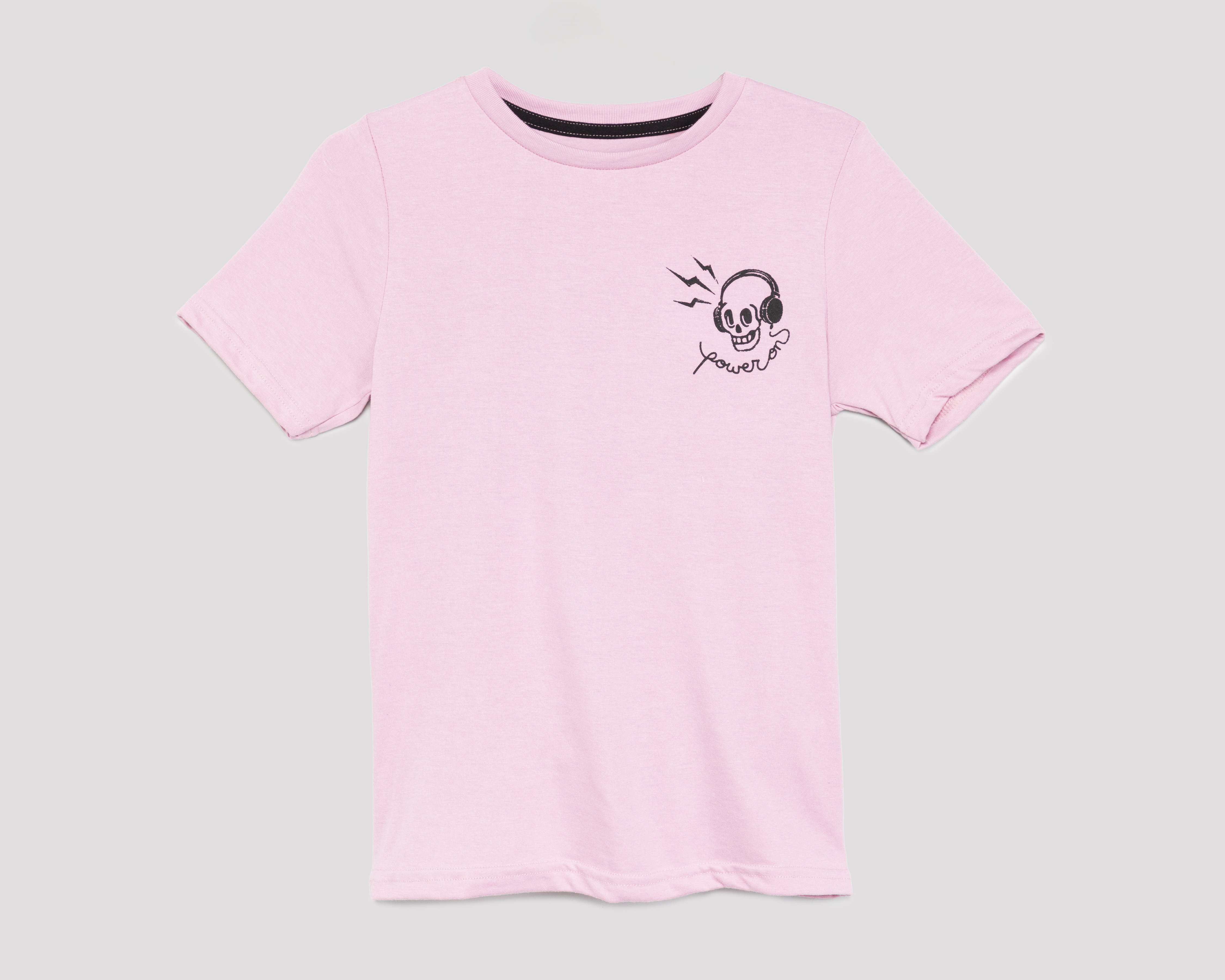 Foto 2 pulgar | Foto 1 | Playera de Cuello Redondo Rosa Neo*City Juvenil