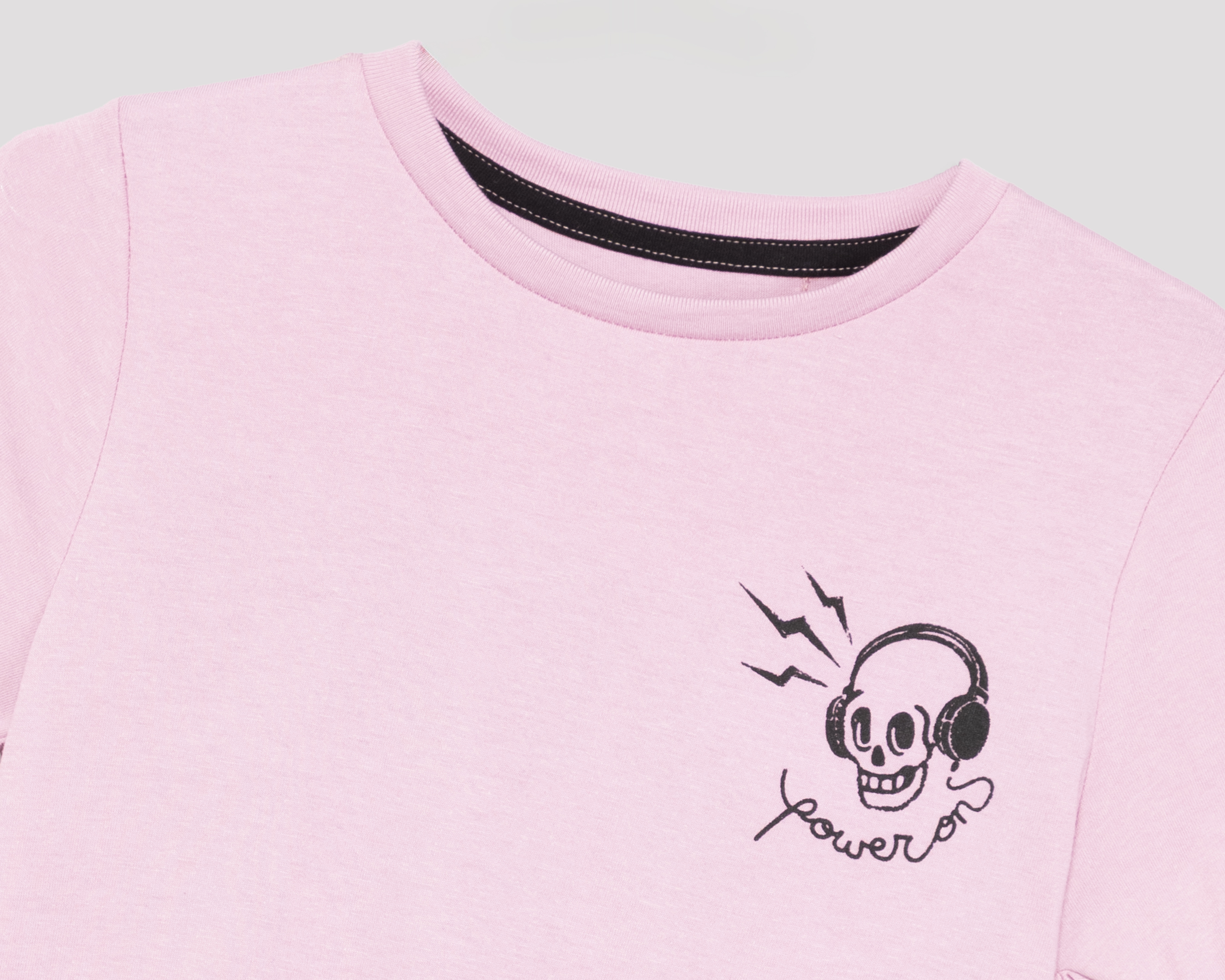 Foto 4 pulgar | Foto 3 | Playera de Cuello Redondo Rosa Neo*City Juvenil