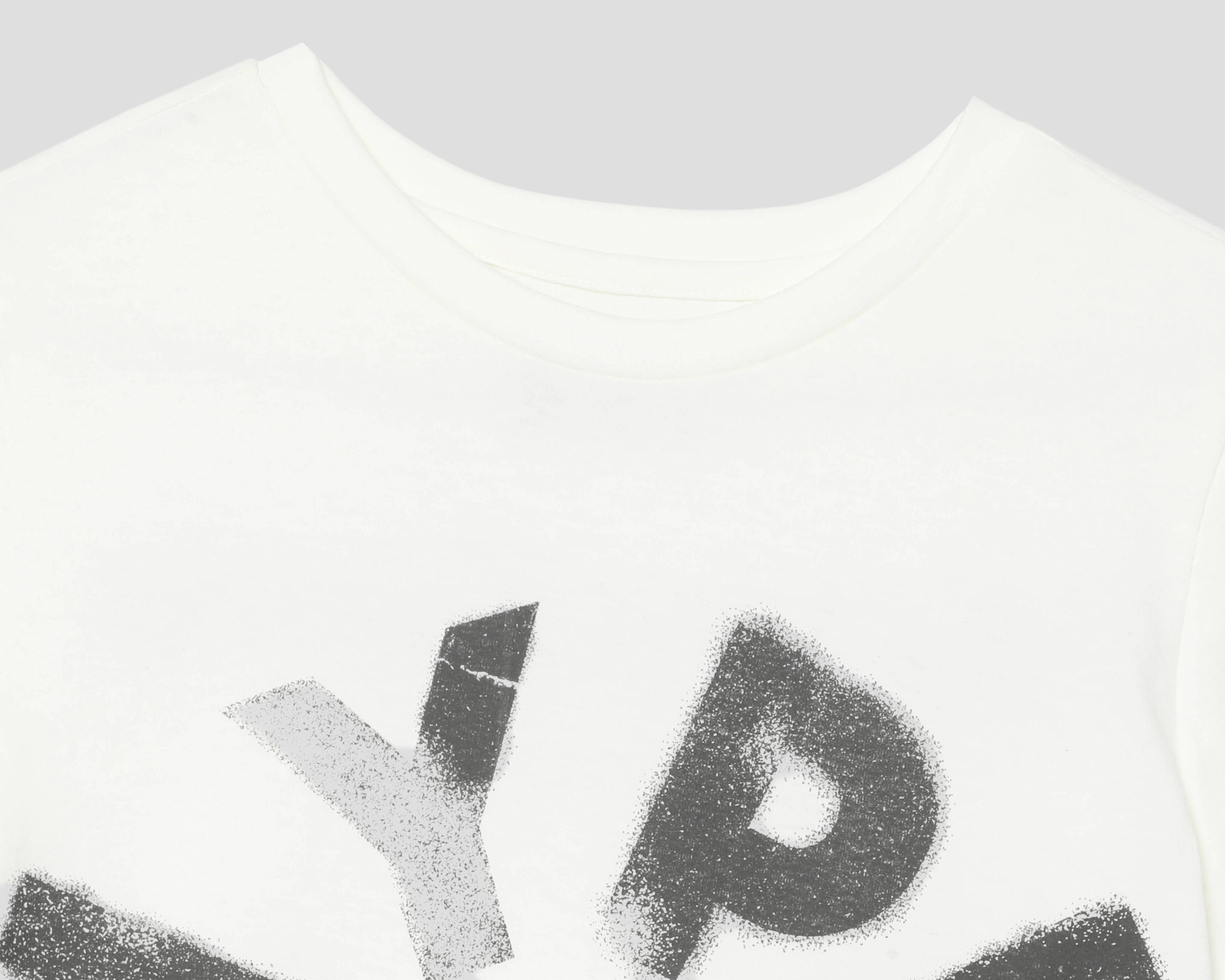 Foto 4 pulgar | Foto 3 | Playera de Cuello Redondo Blanca Neo*City Juvenil