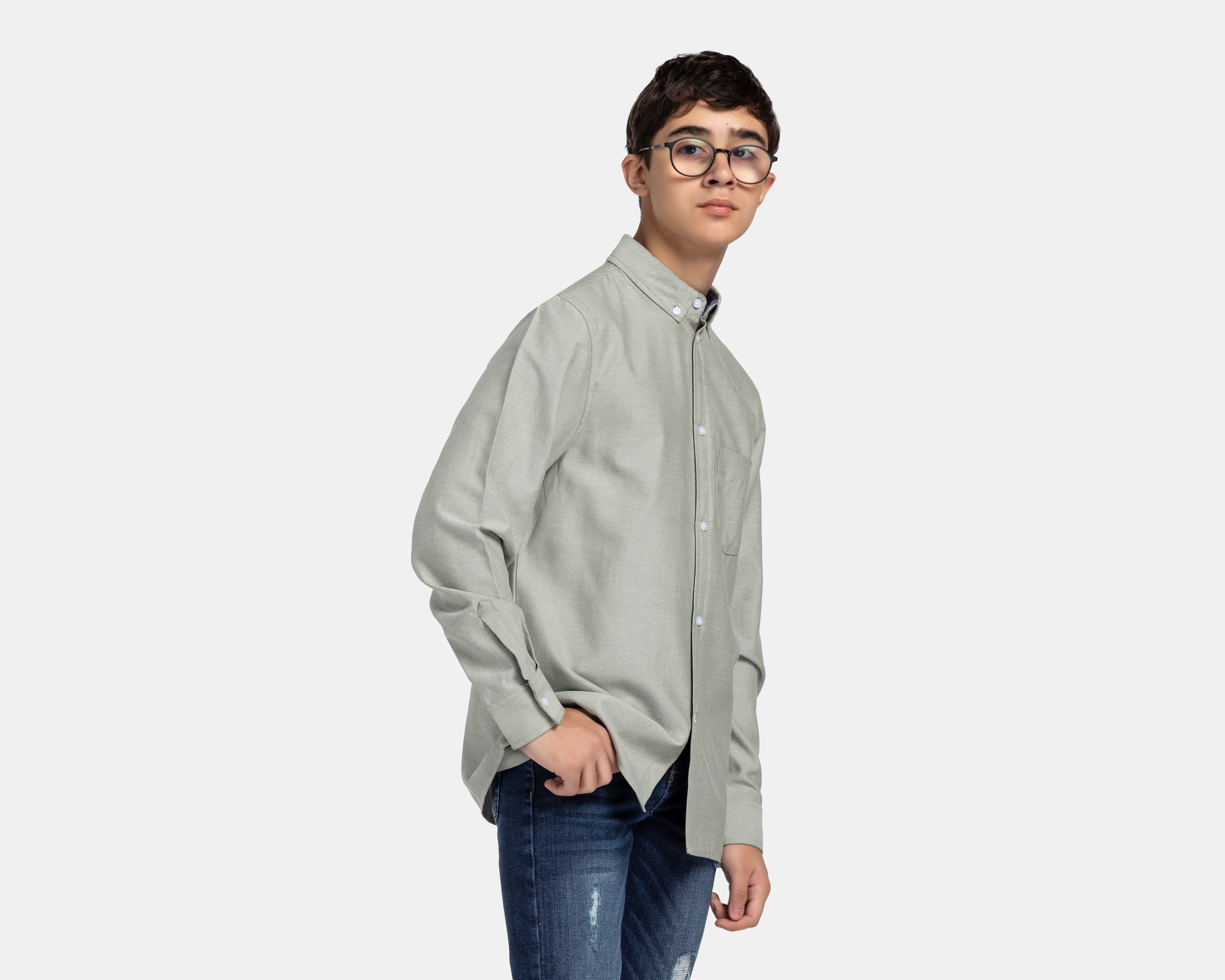 Foto 2 pulgar | Foto 1 | Camisa Refill Regular Lisa para Hombre