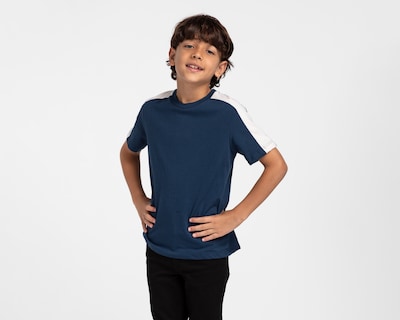 Foto 1 | Foto 1 | Playera Cuello Redondo Azul Marino Refill para Niño