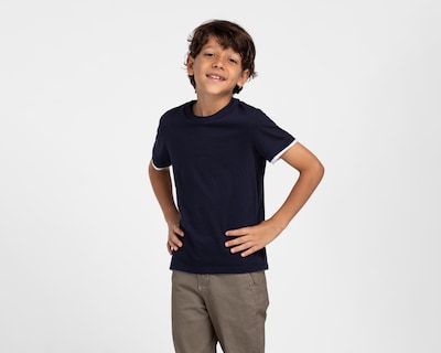 Foto 1 | Foto 1 | Playera Cuello Redondo Azul Marino Neo*City para Niño