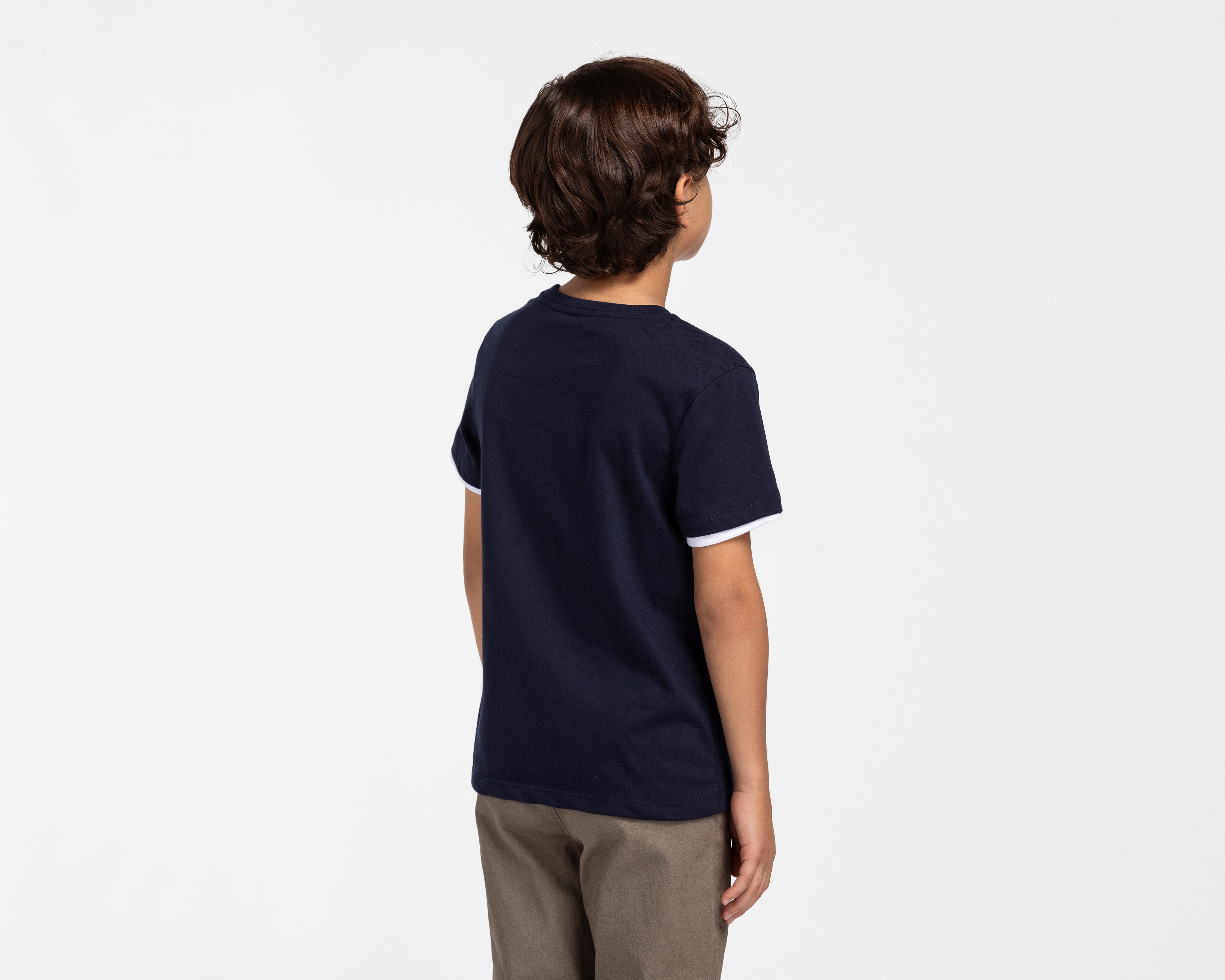 Foto 4 pulgar | Foto 3 | Playera Cuello Redondo Azul Marino Neo*City para Niño