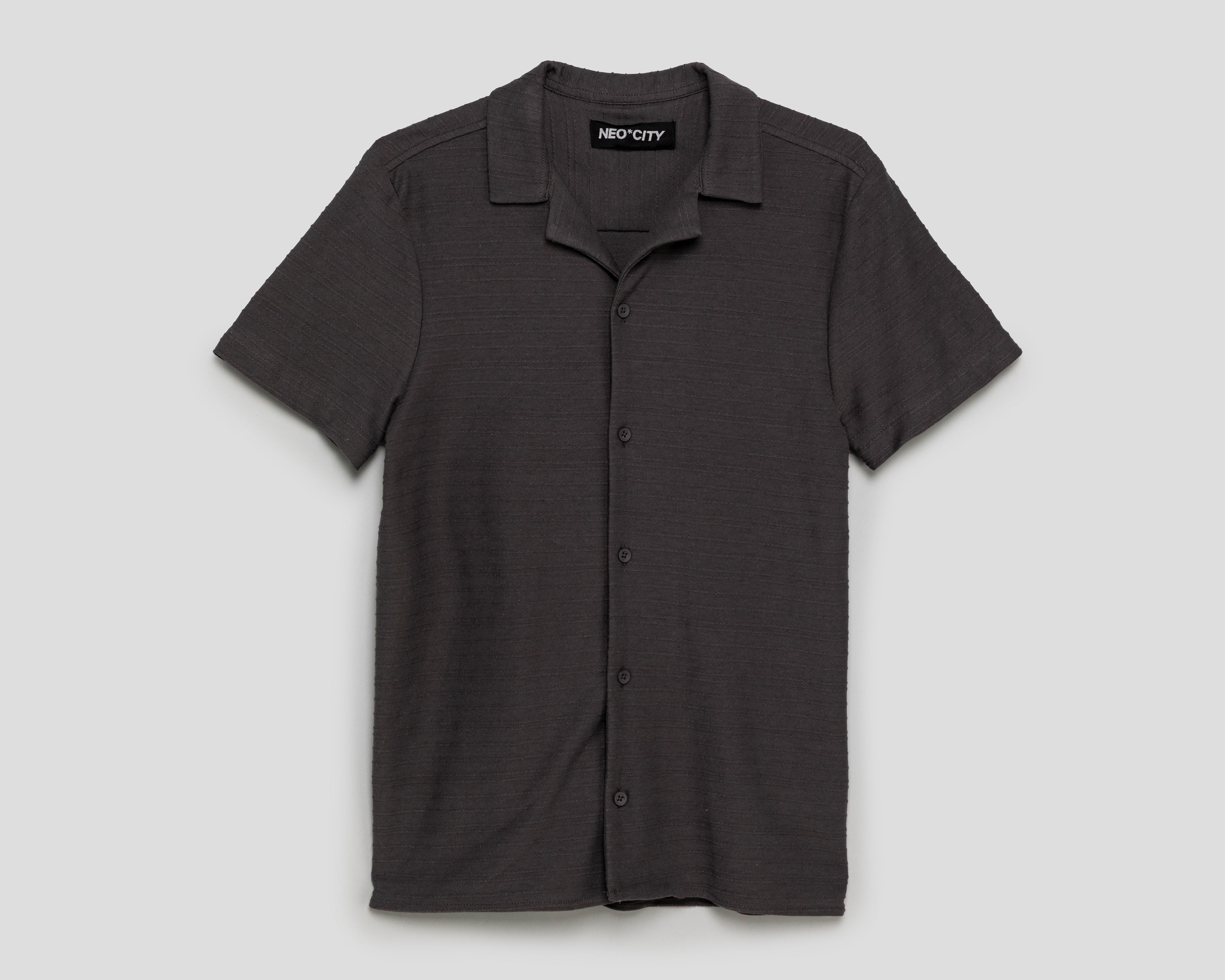 Foto 2 pulgar | Foto 1 | Camisa Cuello Americano Gris Neo*City para Niño