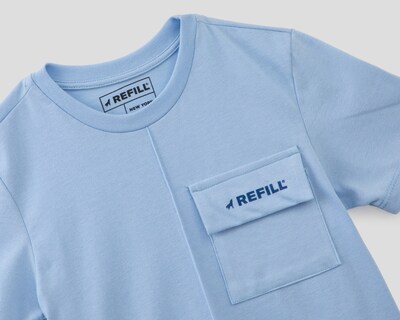 Foto 3 | Foto 3 | Playera de Cuello Redondo Azul Refill para Niño