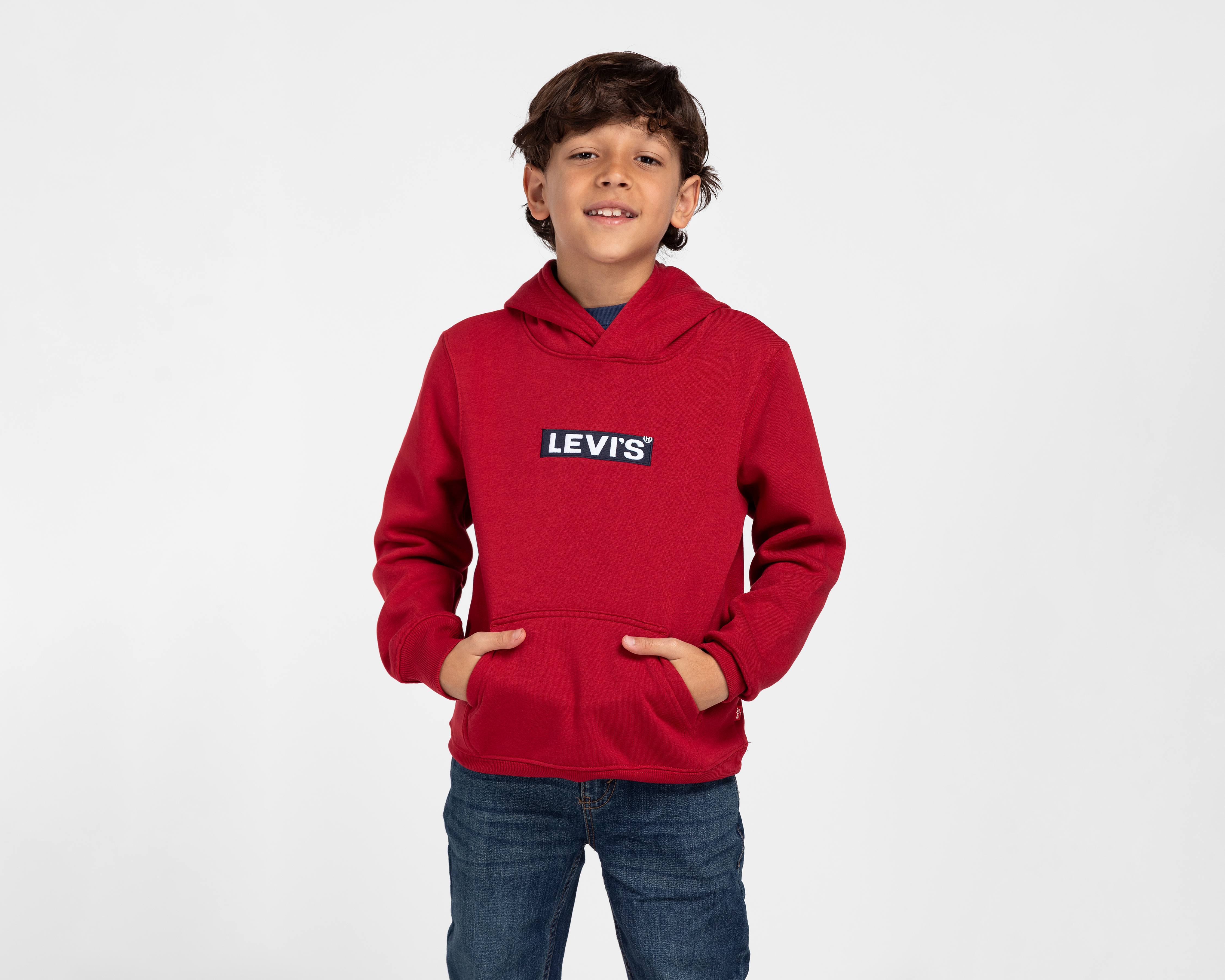 Foto 2 pulgar | Foto 1 | Sudadera con Capucha Levi's Juvenil