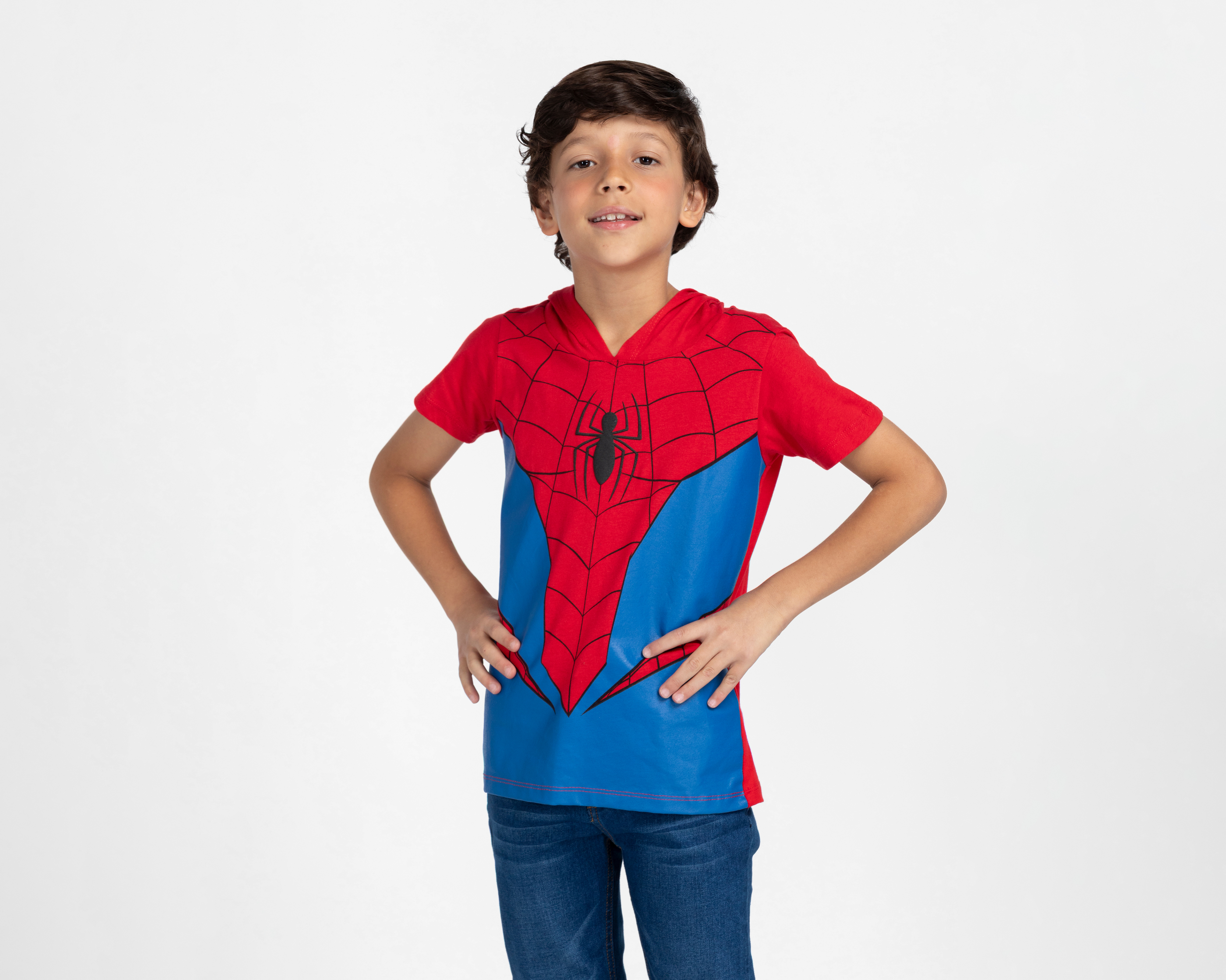 Playera con Capucha Roja Marvel Spider-Man para Niño