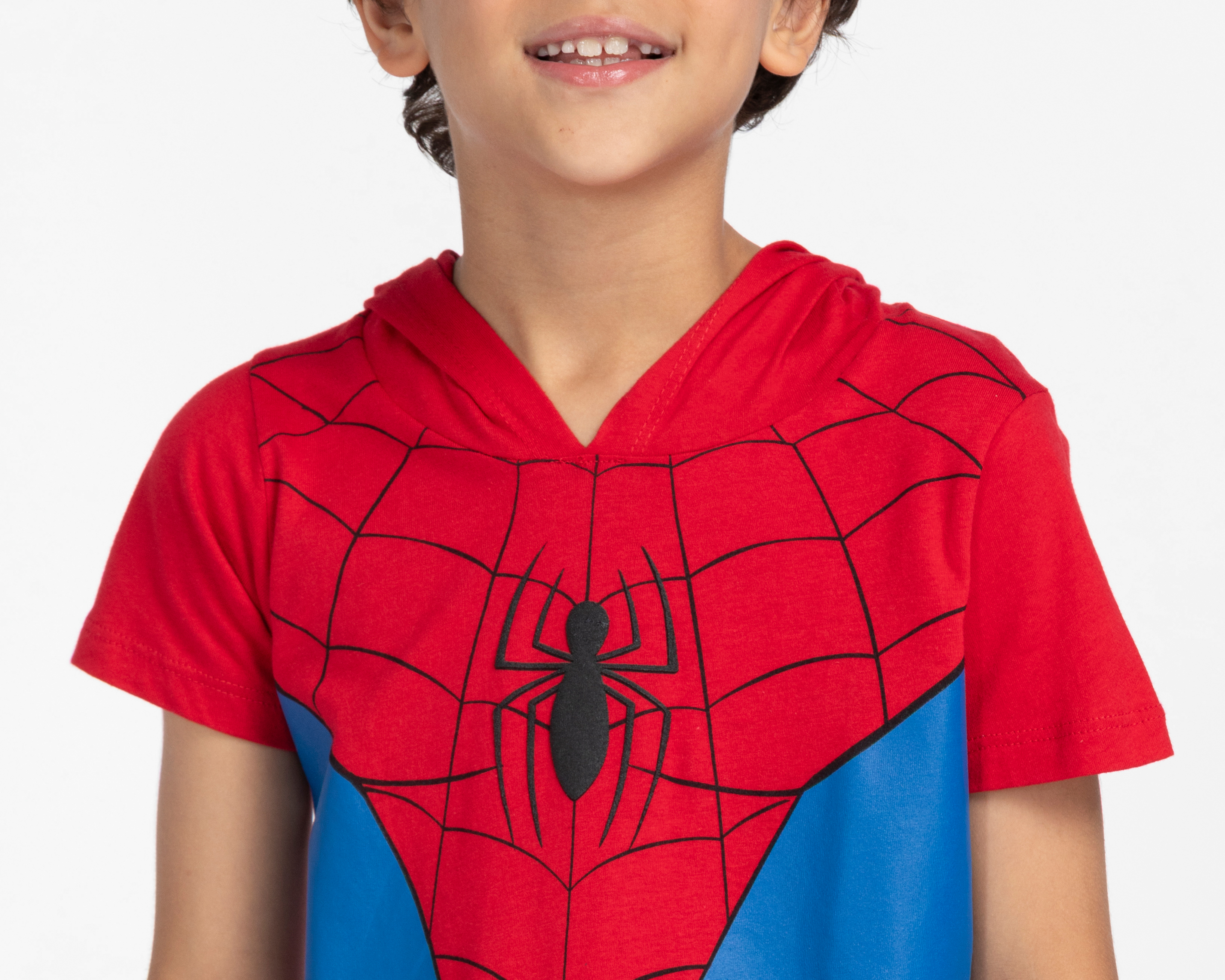Foto 4 pulgar | Foto 3 | Playera con Capucha Roja Marvel Spider-Man para Niño