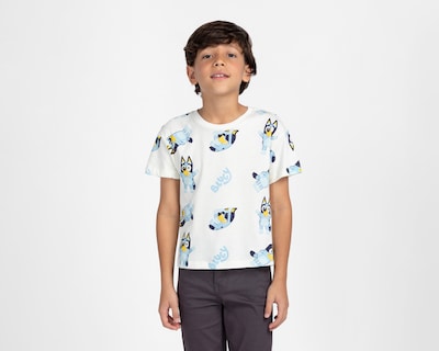 Foto 1 | Foto 1 | Playera de Cuello Redondo Beige Bluey para Niño