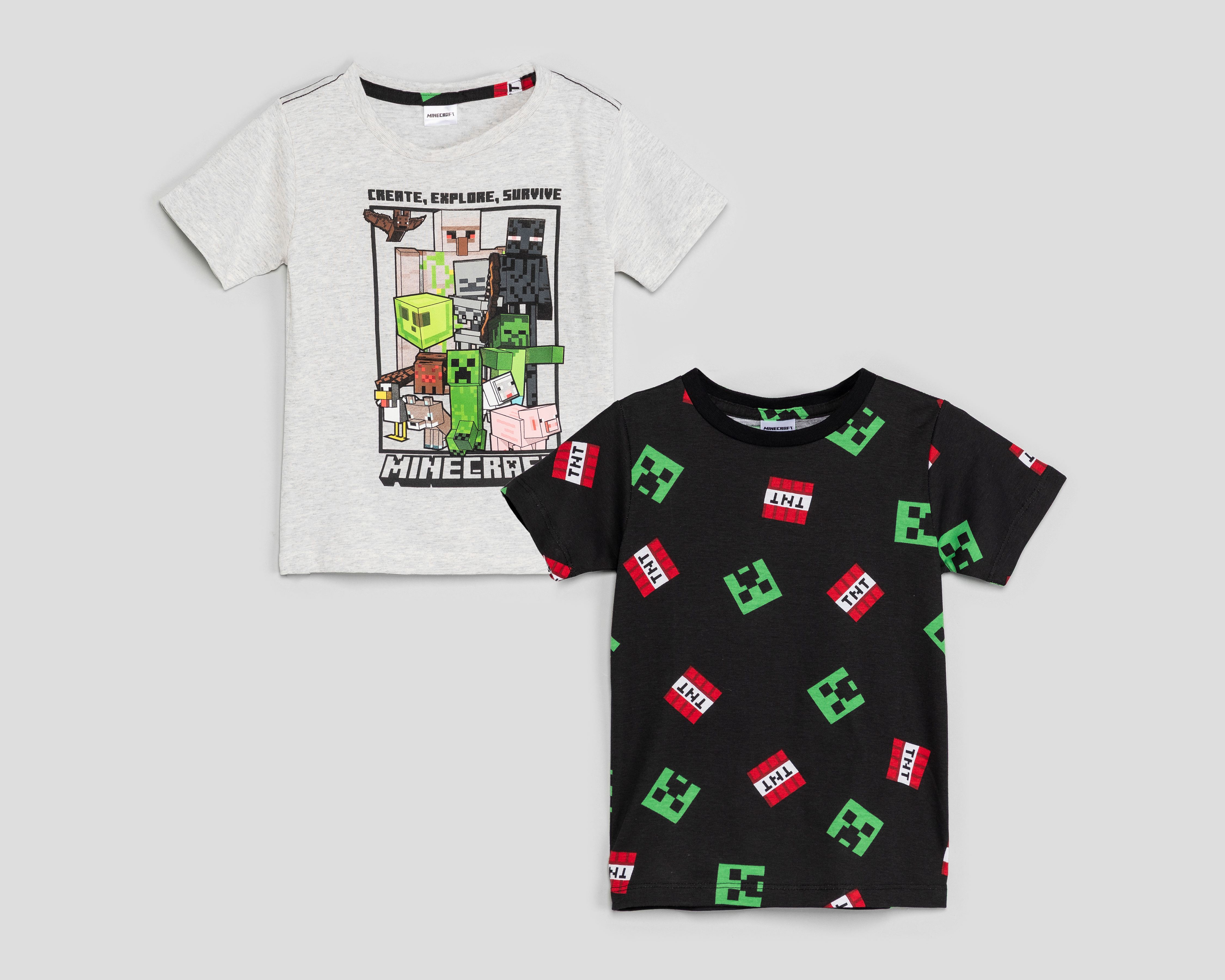 Foto 2 pulgar | Foto 1 | Playera Minecraft para Niño 2 Piezas