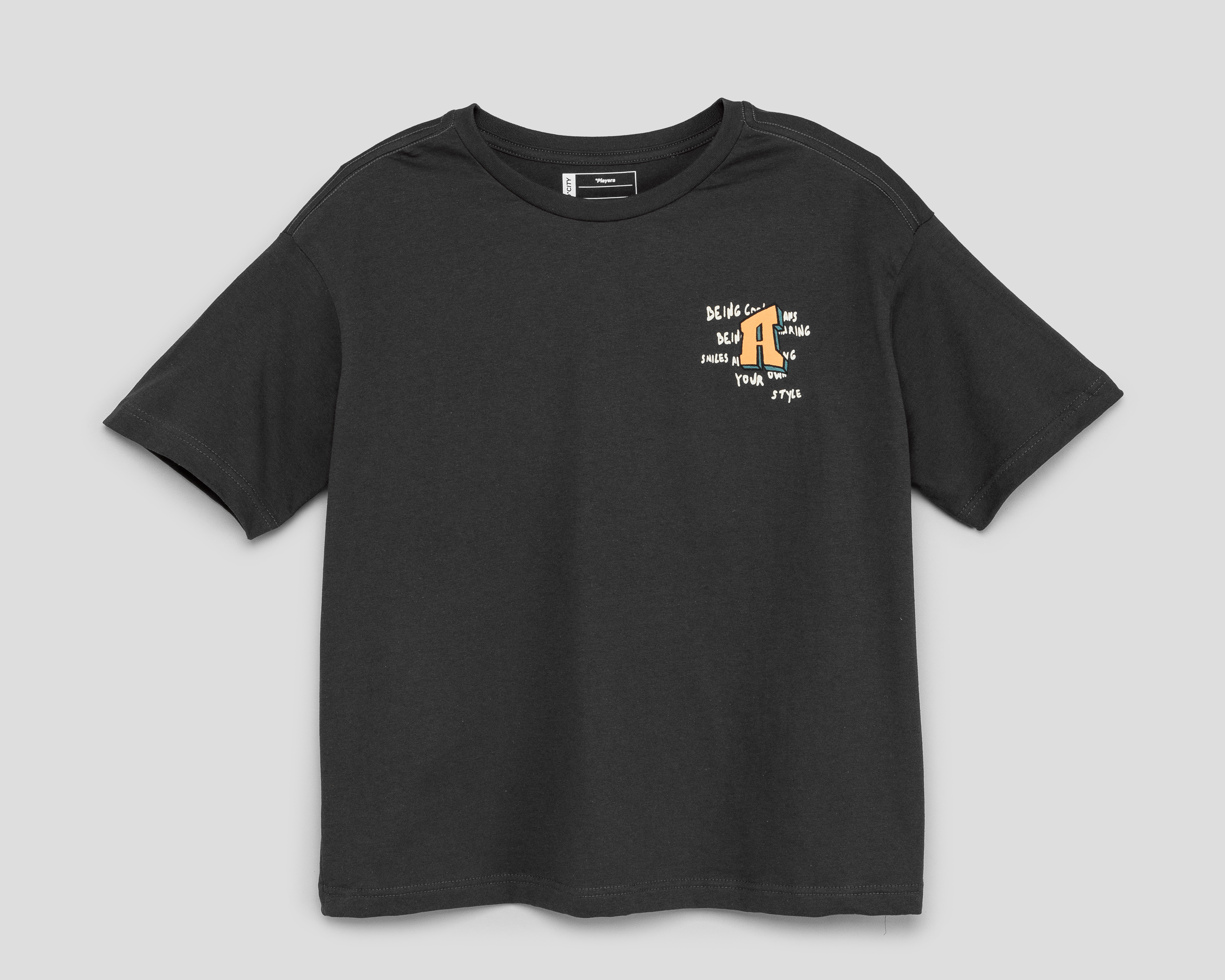 Foto 1 | Foto 1 | Playera de Cuello Redondo Gris Neo*City Juvenil