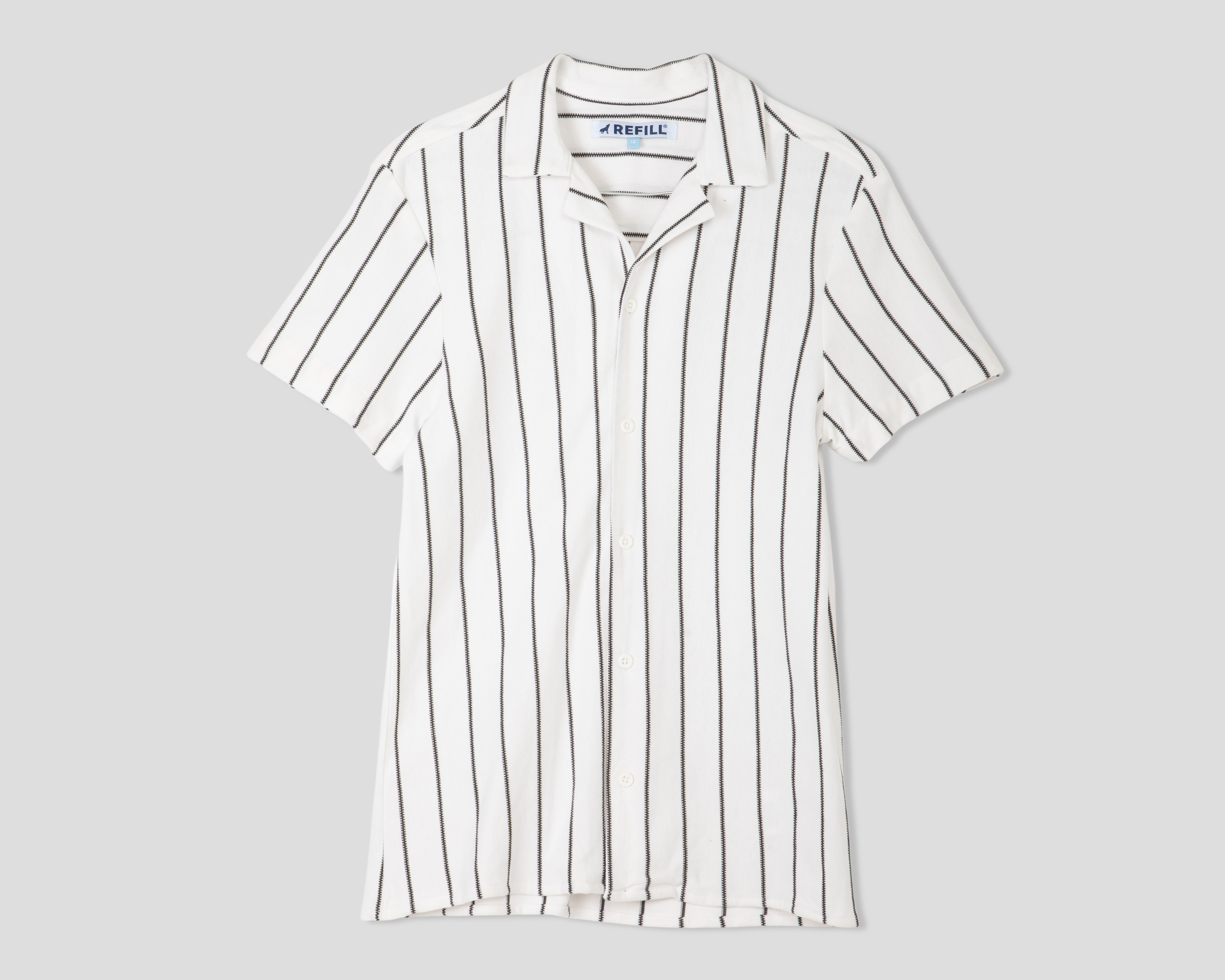 Camisa de Cuello Cubano Blanca Refill para Niño