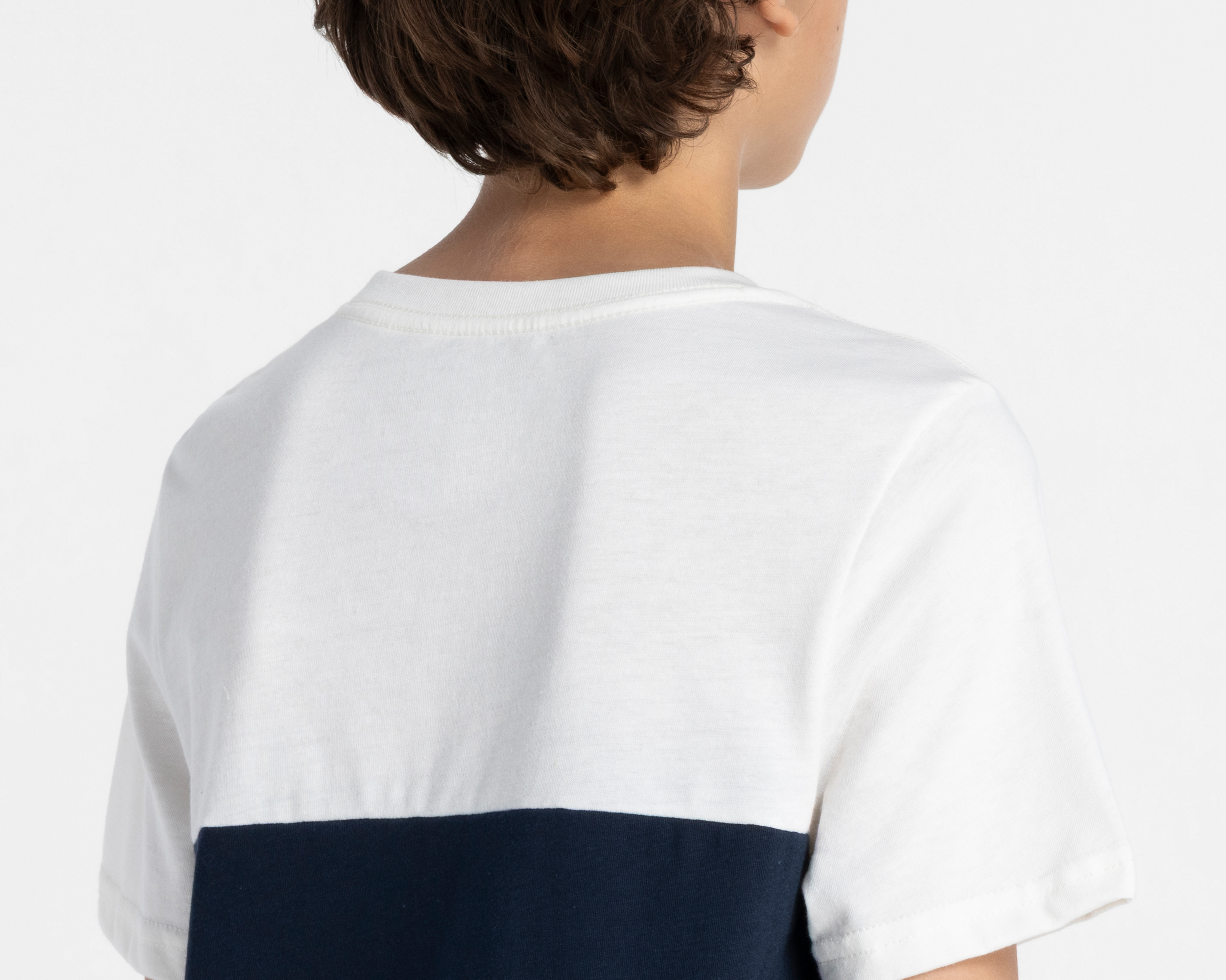 Foto 5 | Foto 5 | Playera de Cuello Redondo Azul/Beige Refill Juvenil