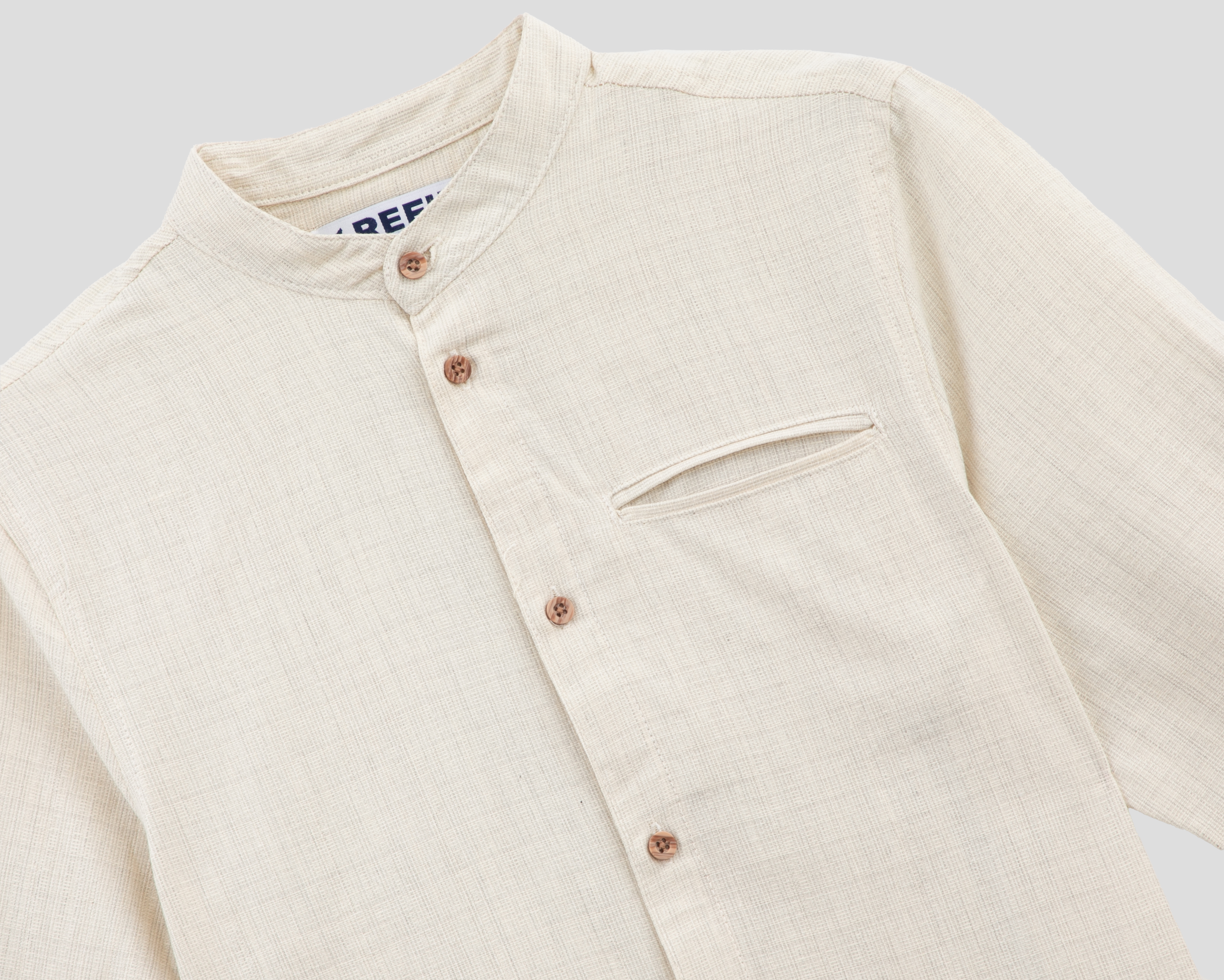 Foto 3 | Foto 3 | Camisa de Cuello Mao Hueso Refill Juvenil