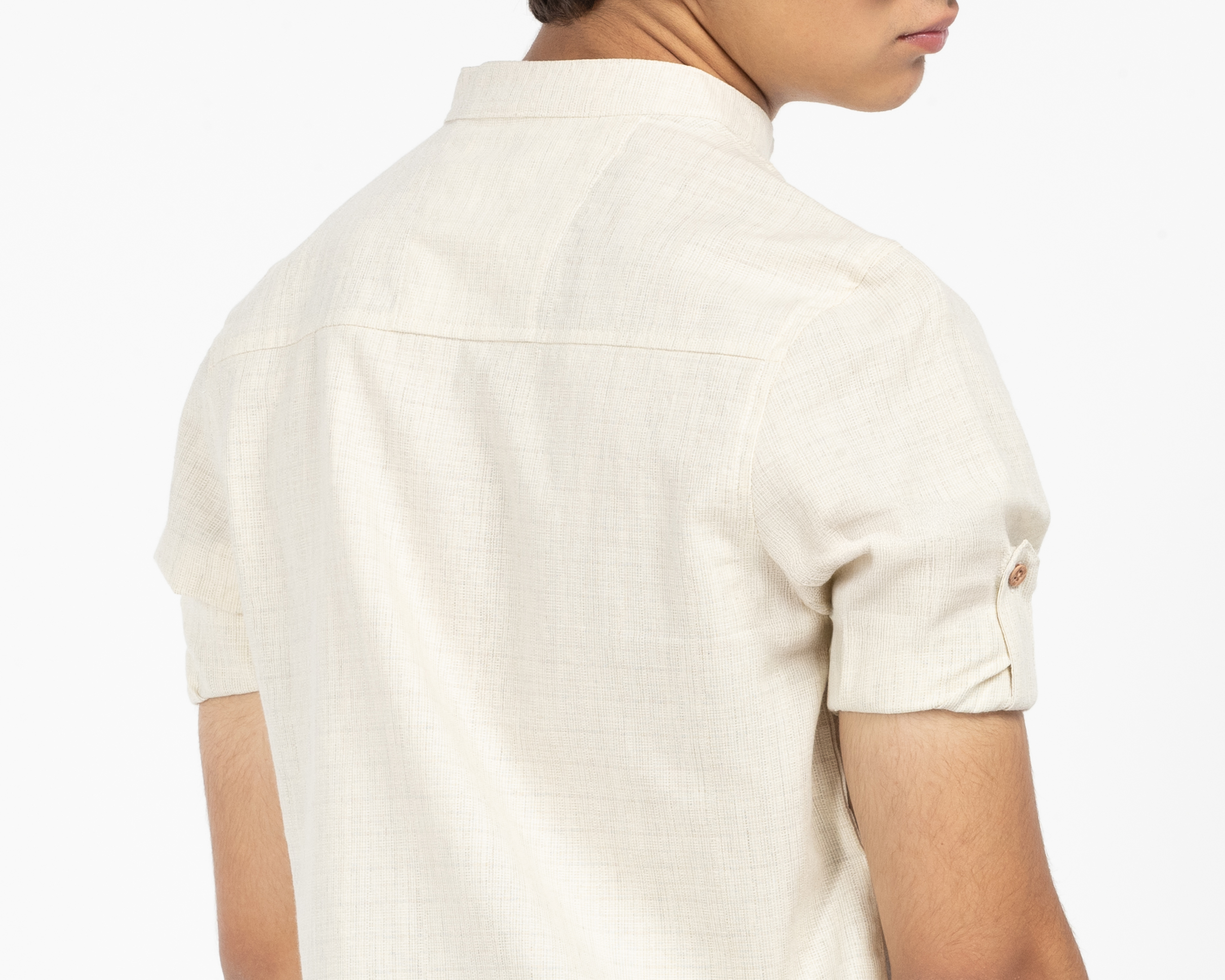 Foto 5 | Foto 5 | Camisa de Cuello Mao Hueso Refill Juvenil