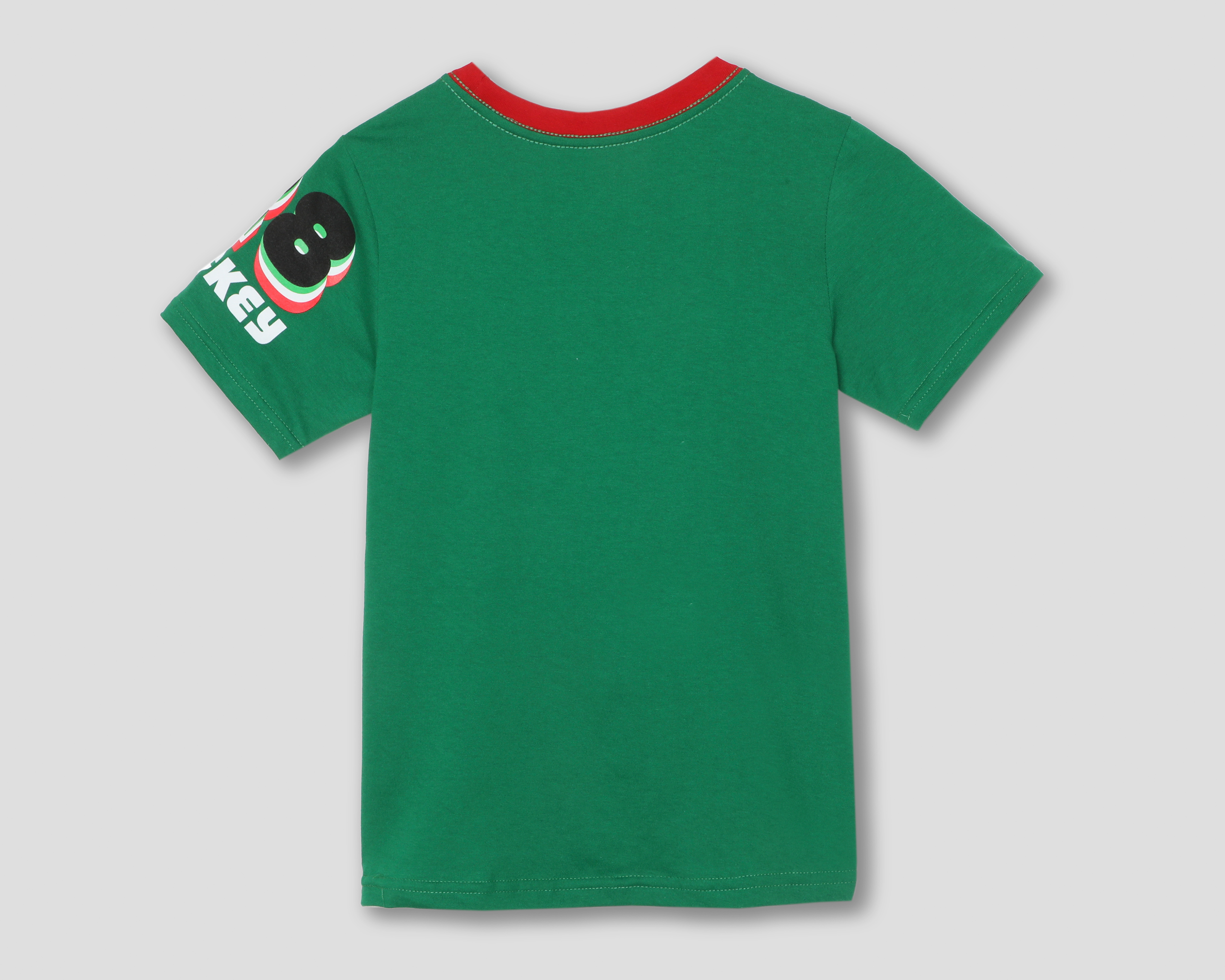 Foto 3 pulgar | Foto 2 | Playera de Cuello Redondo Verde Disney Mickey Mouse para Niño