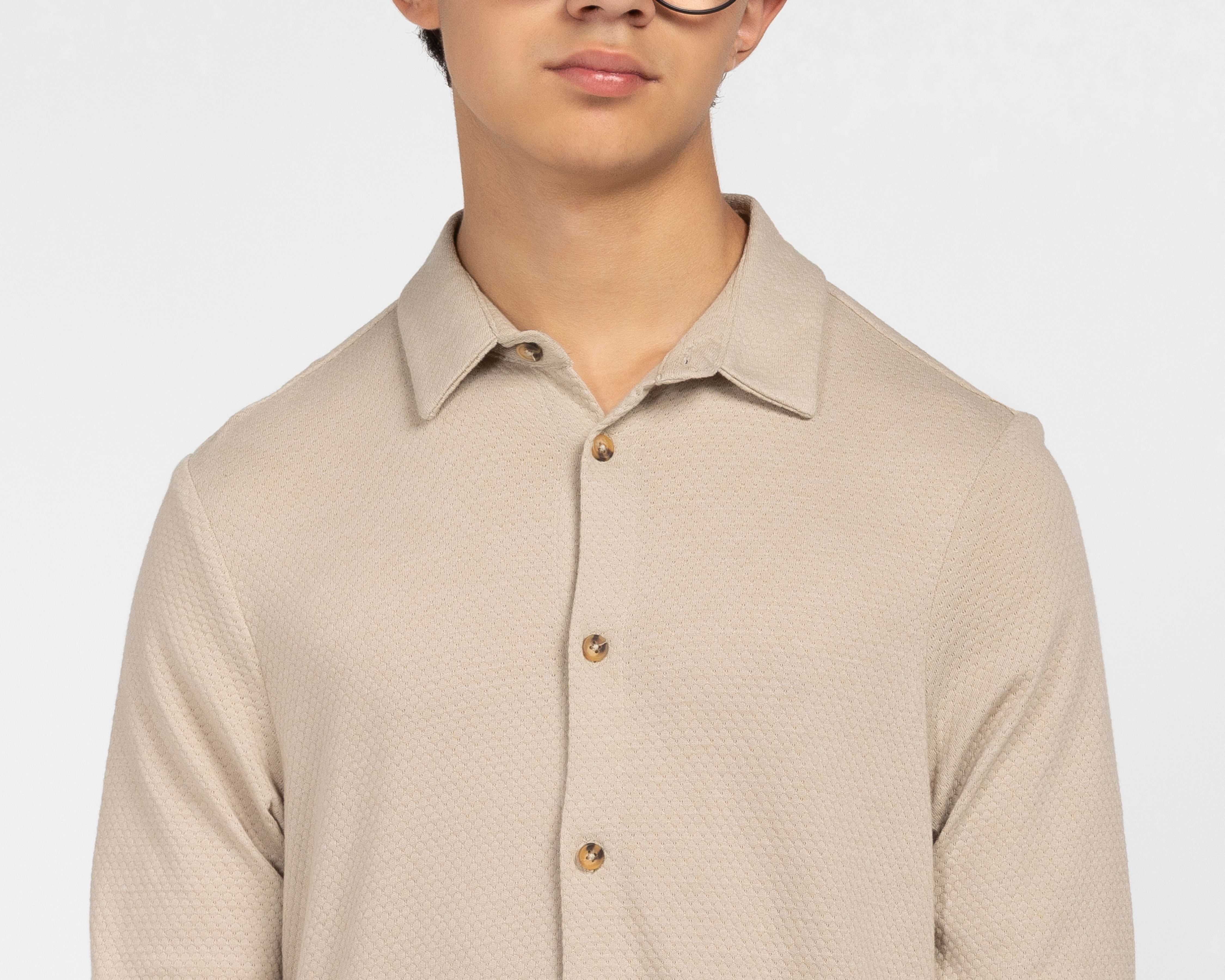 Foto 5 pulgar | Foto 4 | Camisa de Cuello Americano Beige Refill Juvenil