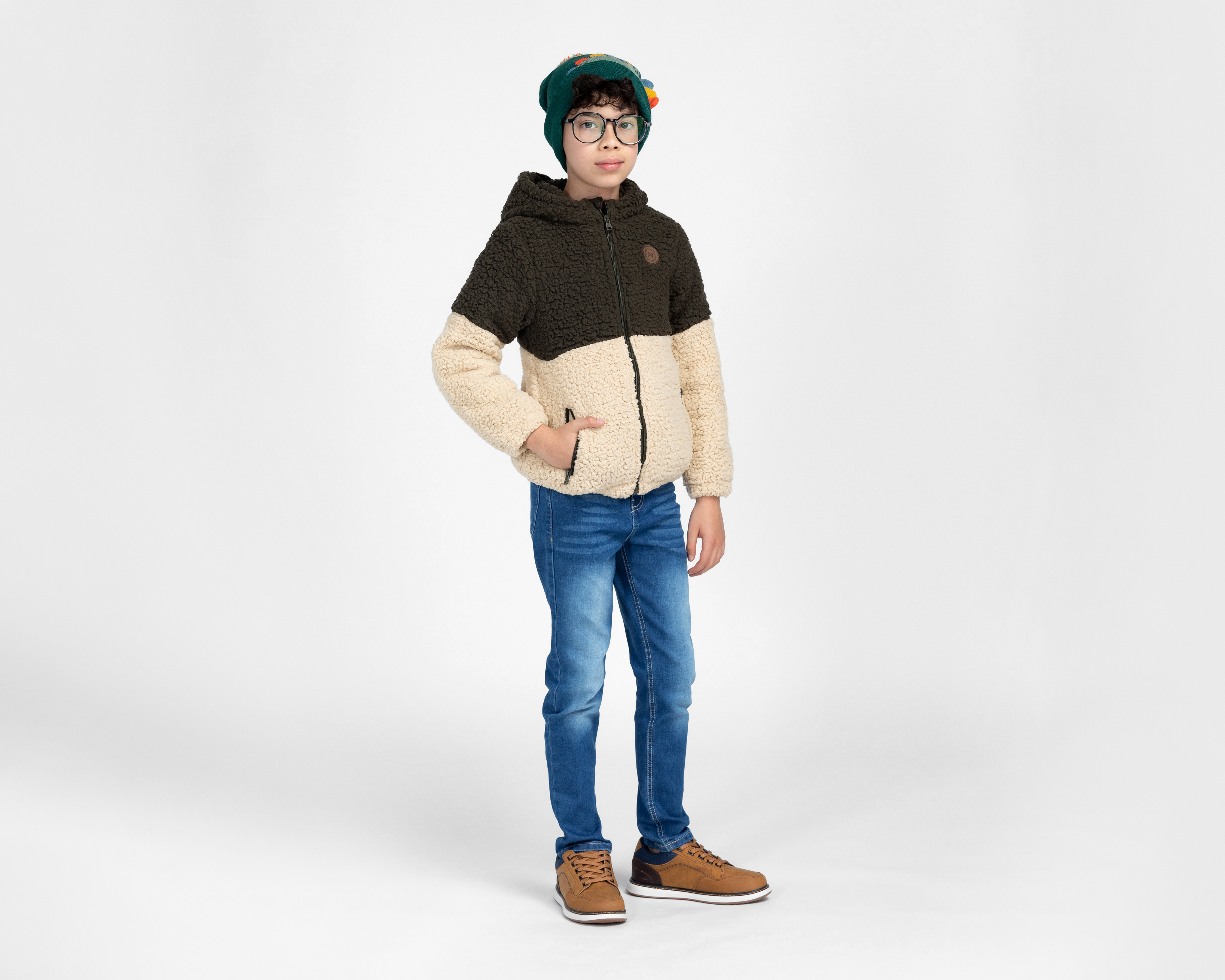 Foto 3 pulgar | Foto 2 | Chamarra Aborregada Koko Noko para Niño