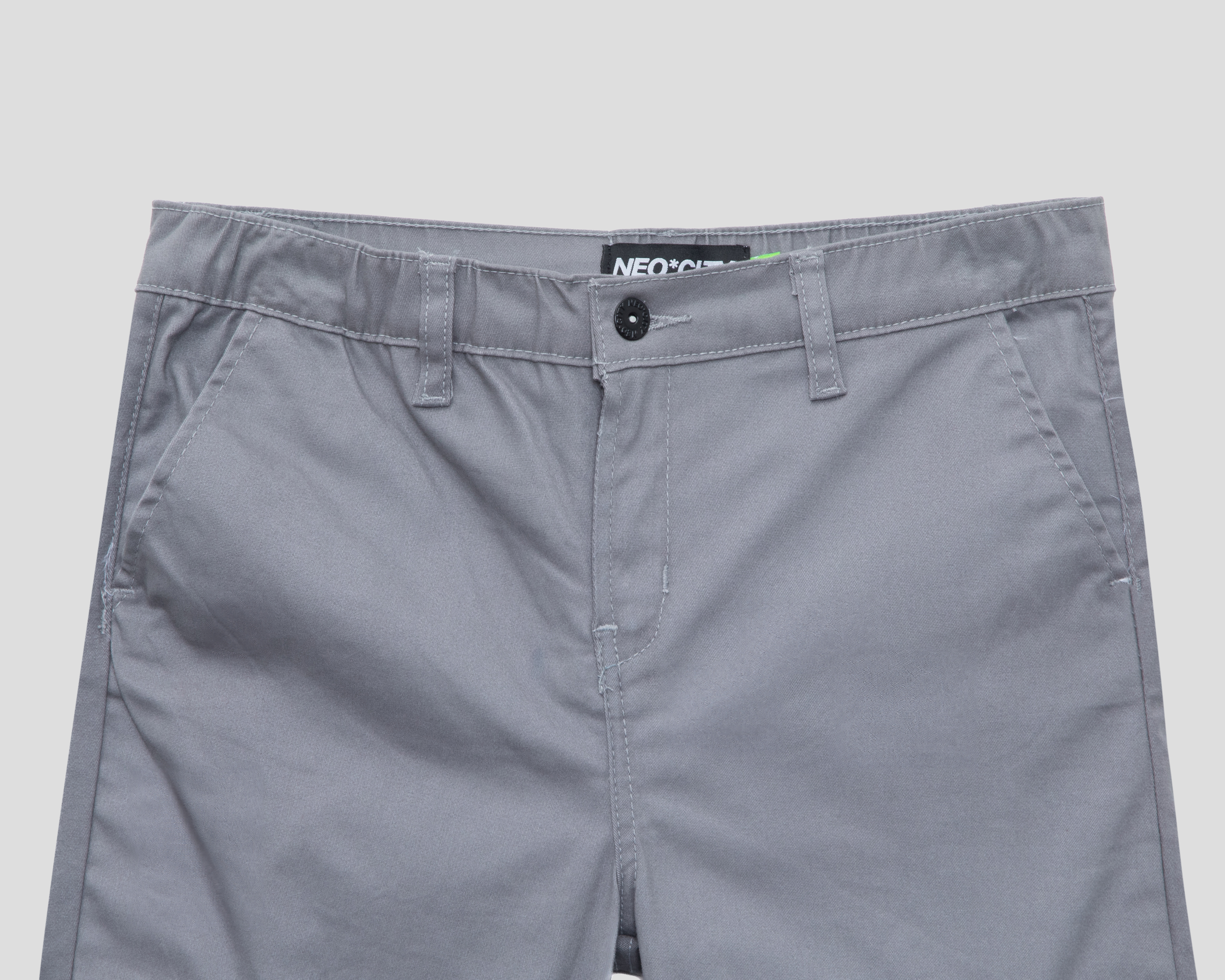 Foto 4 pulgar | Foto 3 | Pantalón de Gabardina Neo*City Gris Juvenil