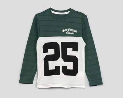 Foto 1 | Foto 1 | Playera Manga Larga Verde Refill Juvenil