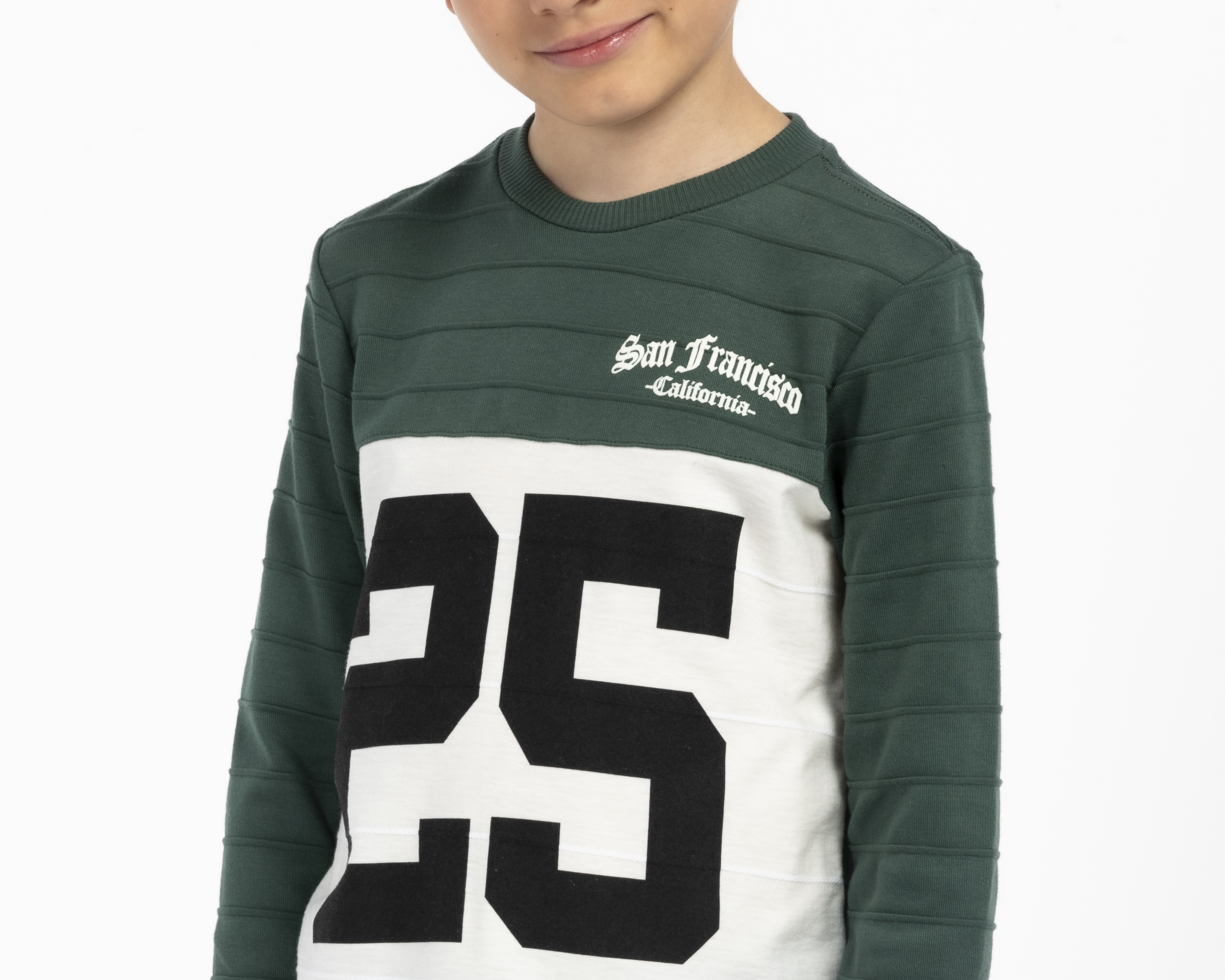 Foto 4 | Foto 4 | Playera Manga Larga Verde Refill Juvenil