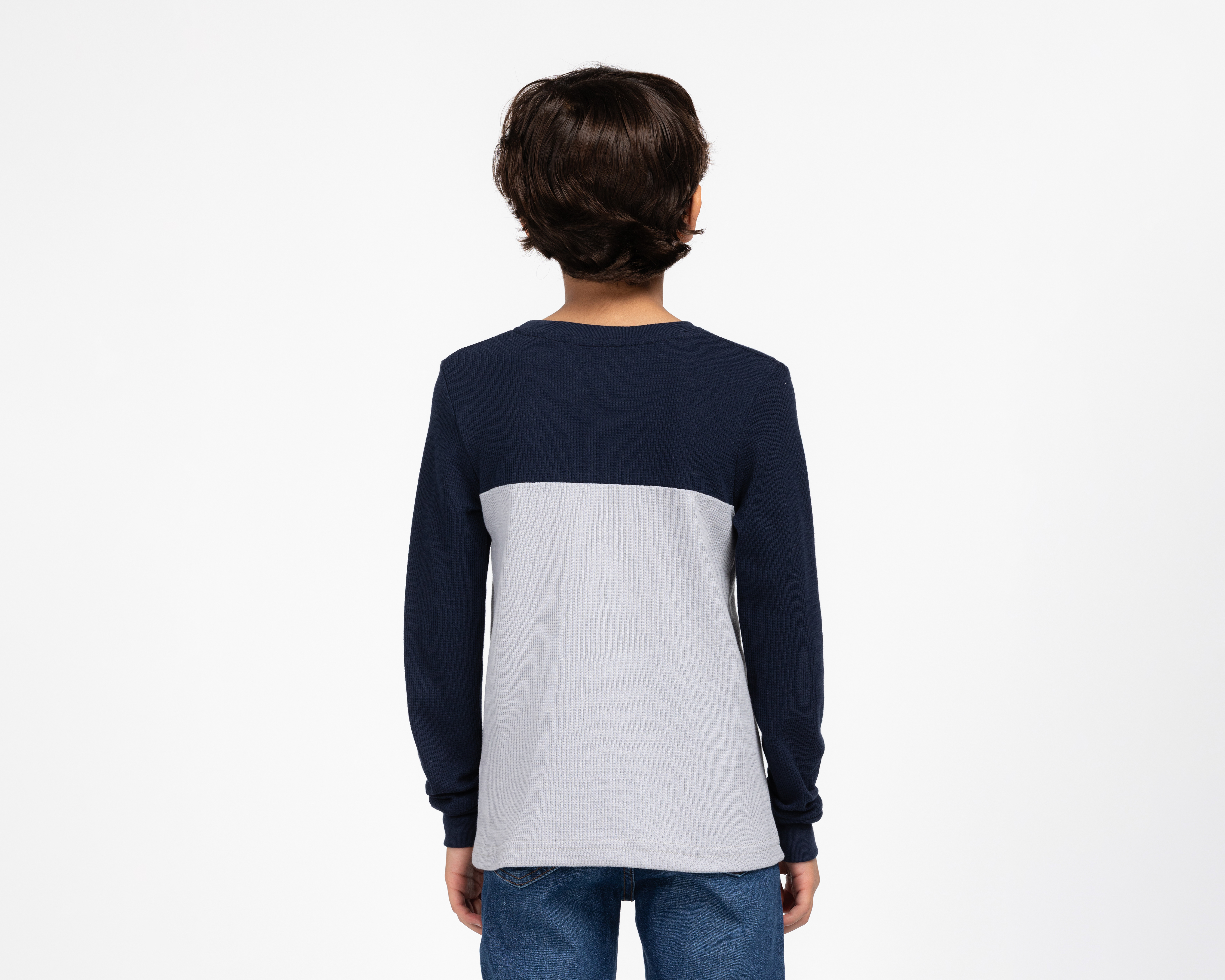 Foto 3 | Foto 3 | Playera Polo York Team Polo Club Cuello Redondo Manga Larga Gris para Niño