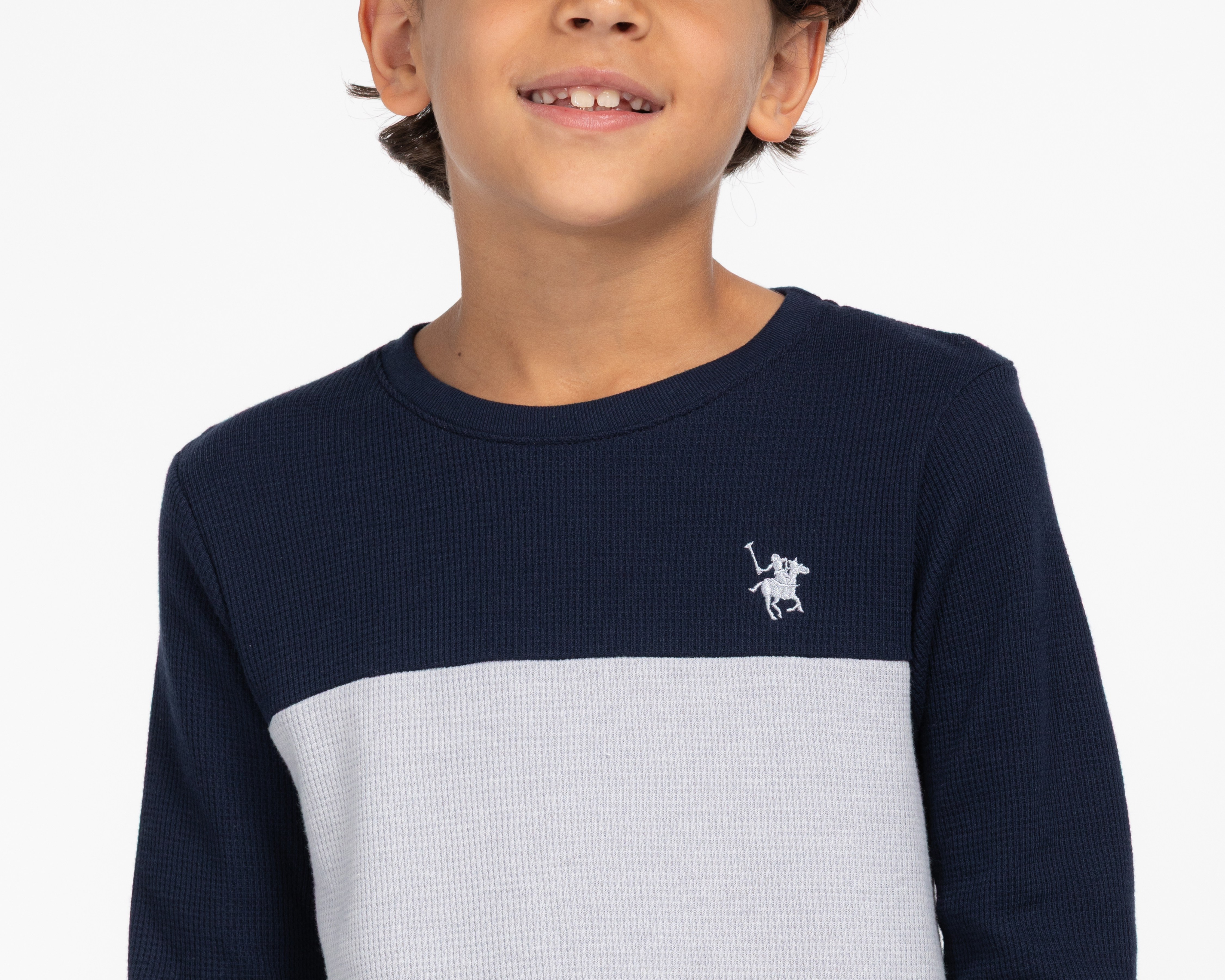 Foto 4 | Foto 4 | Playera Polo York Team Polo Club Cuello Redondo Manga Larga Gris para Niño