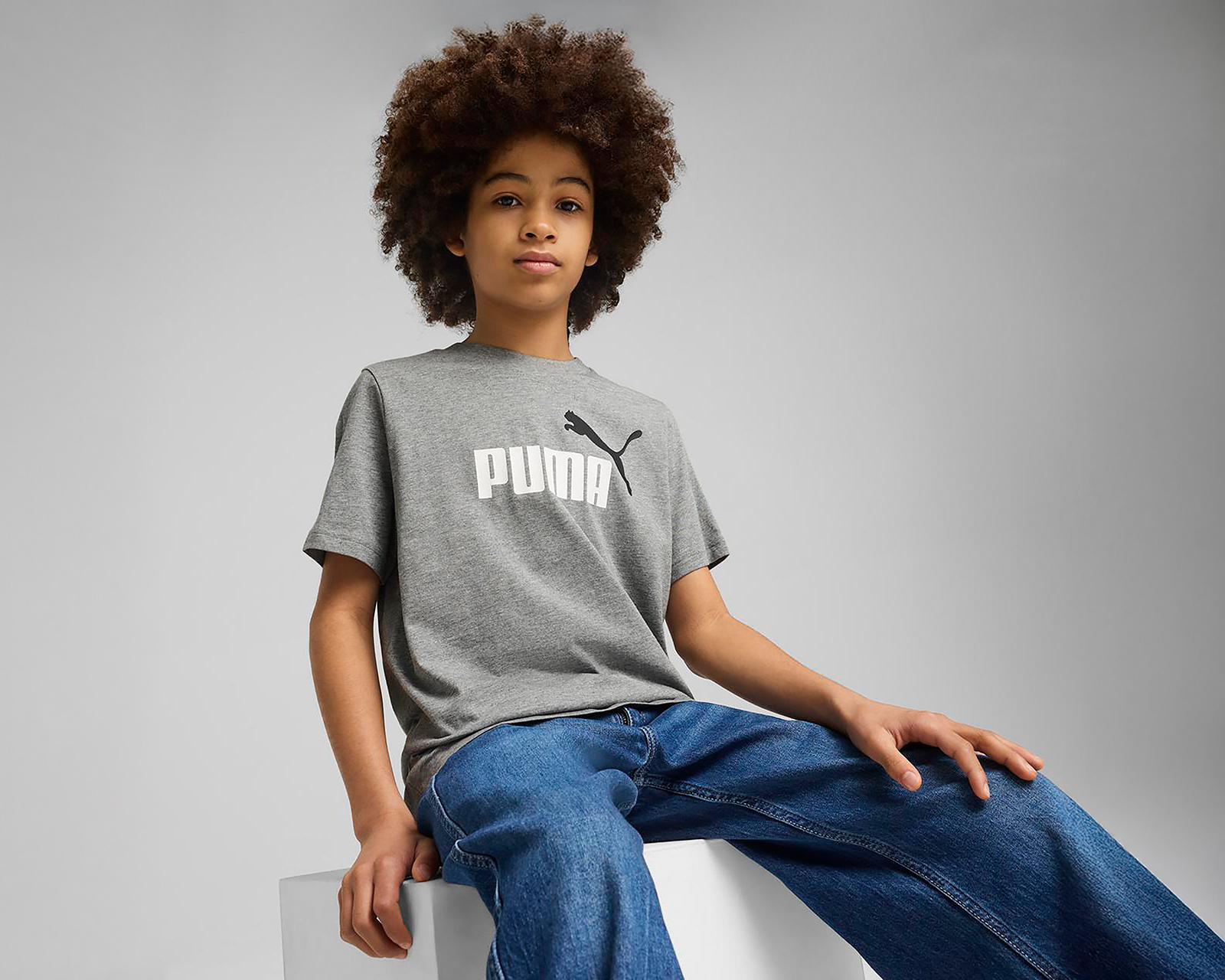 Foto 2 pulgar | Foto 1 | Playera Deportiva Puma Essentials para Niño