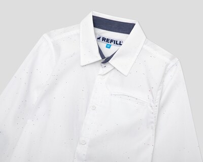 Foto 3 | Foto 3 | Camisa de Cuello Americano Blanca Refill para Niño