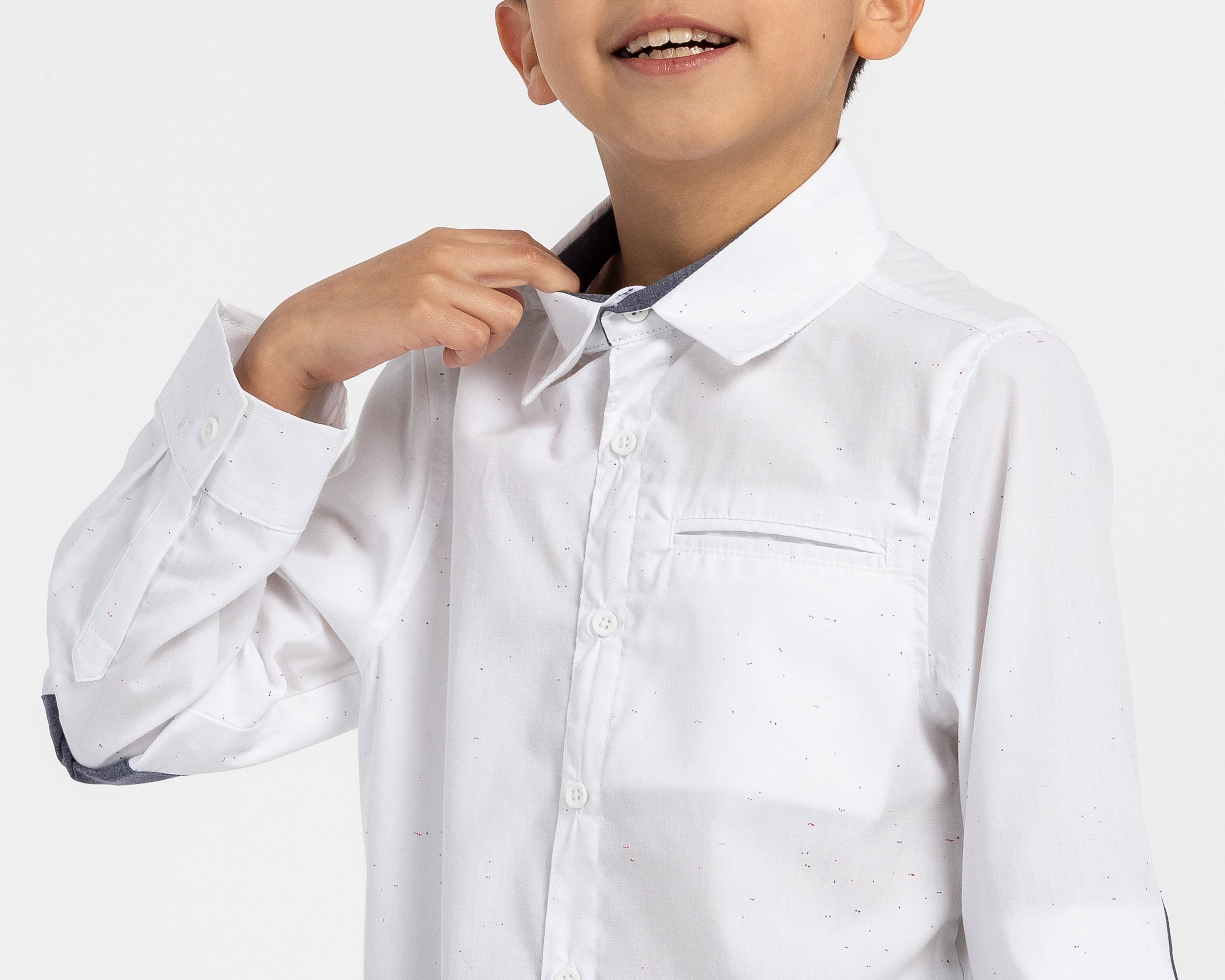 Foto 4 | Foto 4 | Camisa de Cuello Americano Blanca Refill para Niño