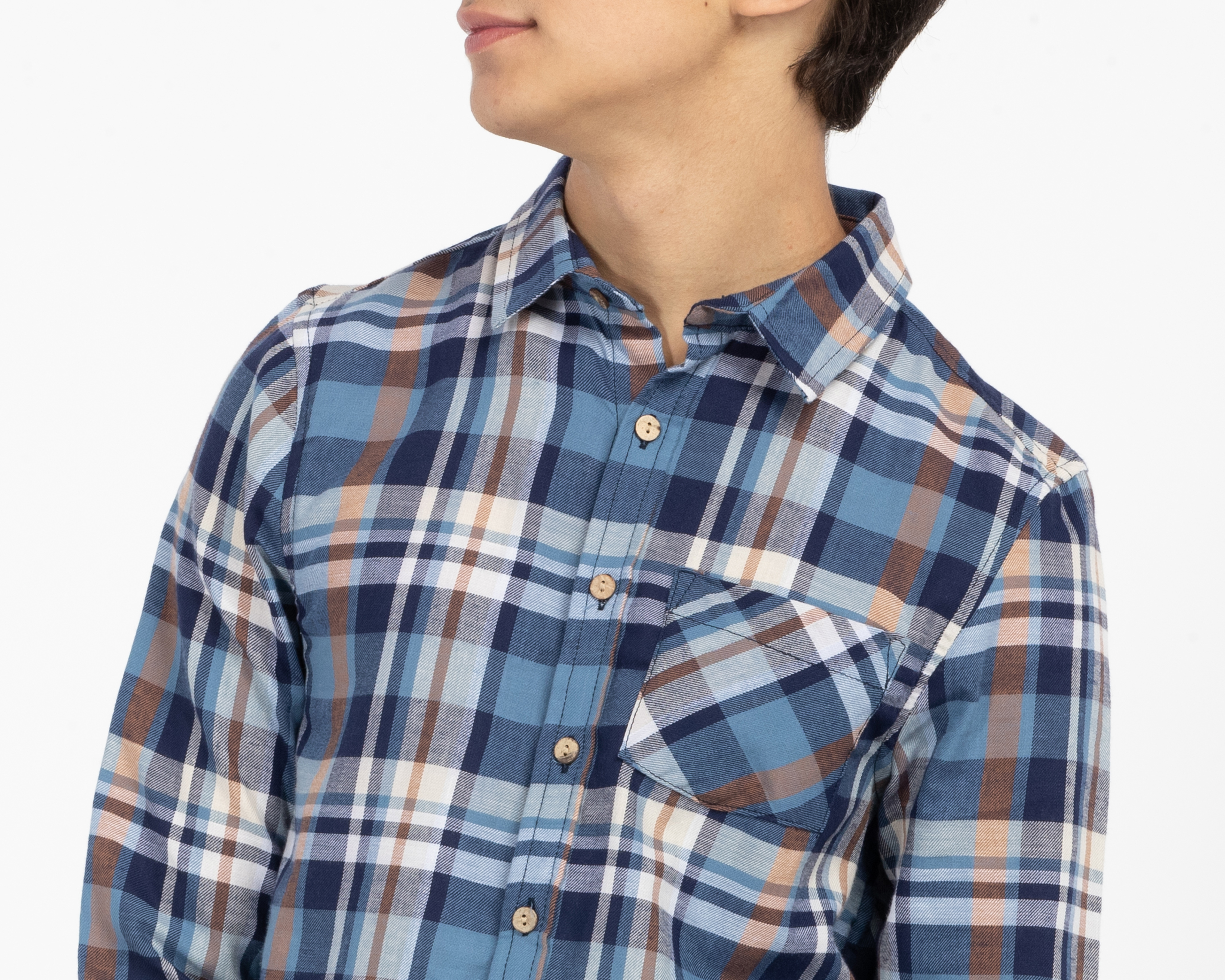 Foto 4 | Foto 4 | Camisa de Cuello Americano Multicolor Refill Juvenil