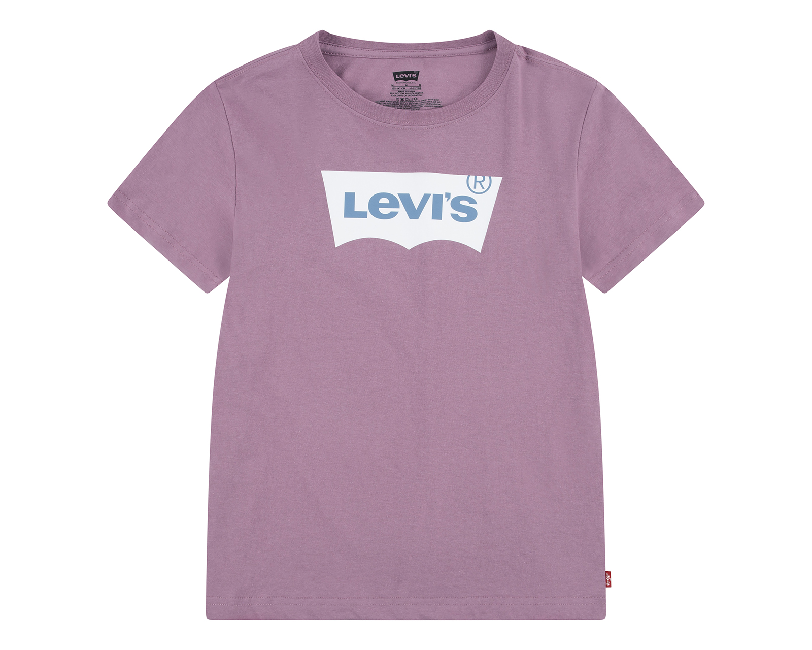 Foto 2 pulgar | Foto 1 | Playera de Cuello Redondo Morada Levi's para Niño