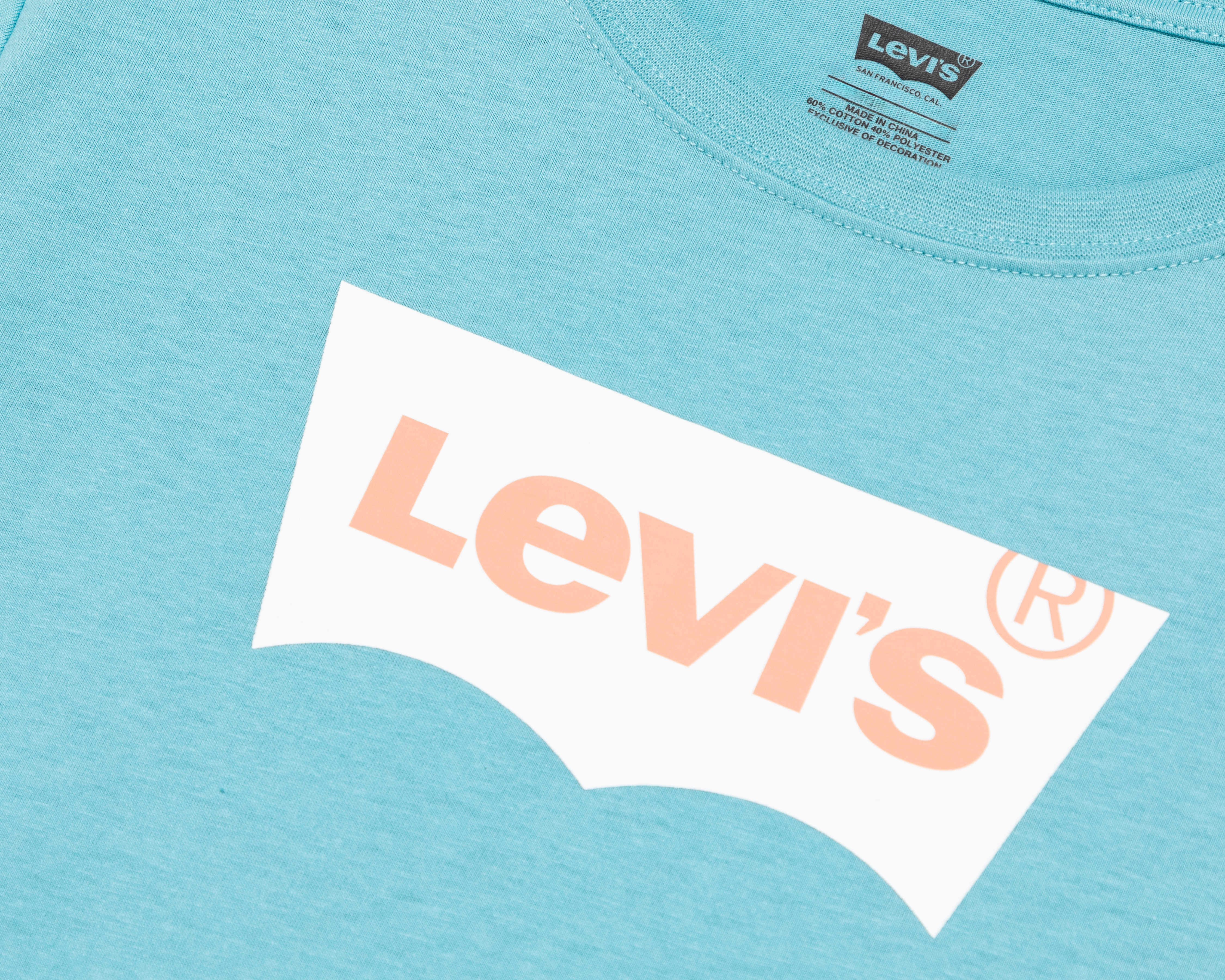 Foto 4 pulgar | Foto 3 | Playera de Cuello Redondo Azul Levi's Juvenil