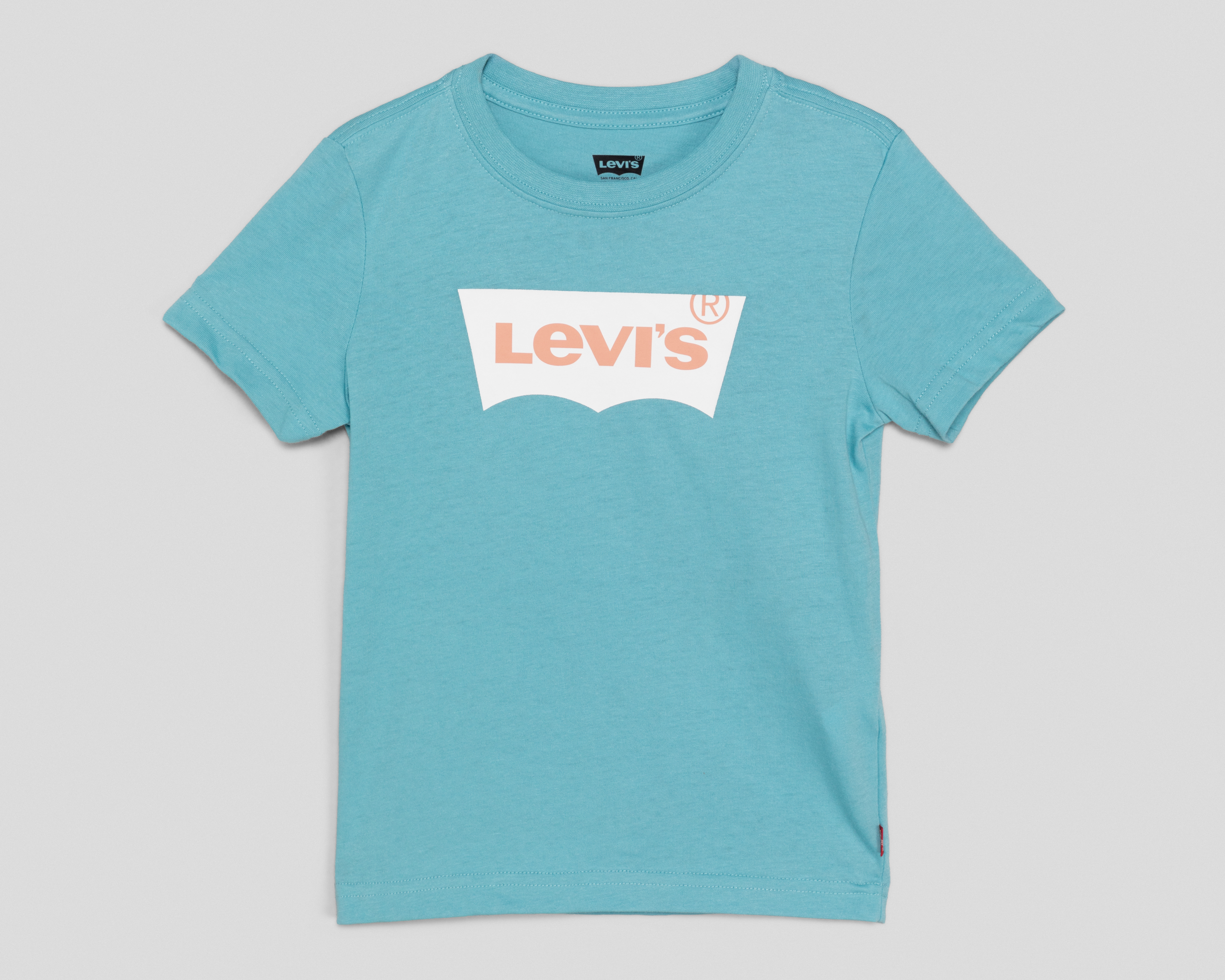 Playera de Cuello Redondo Azul para Niño