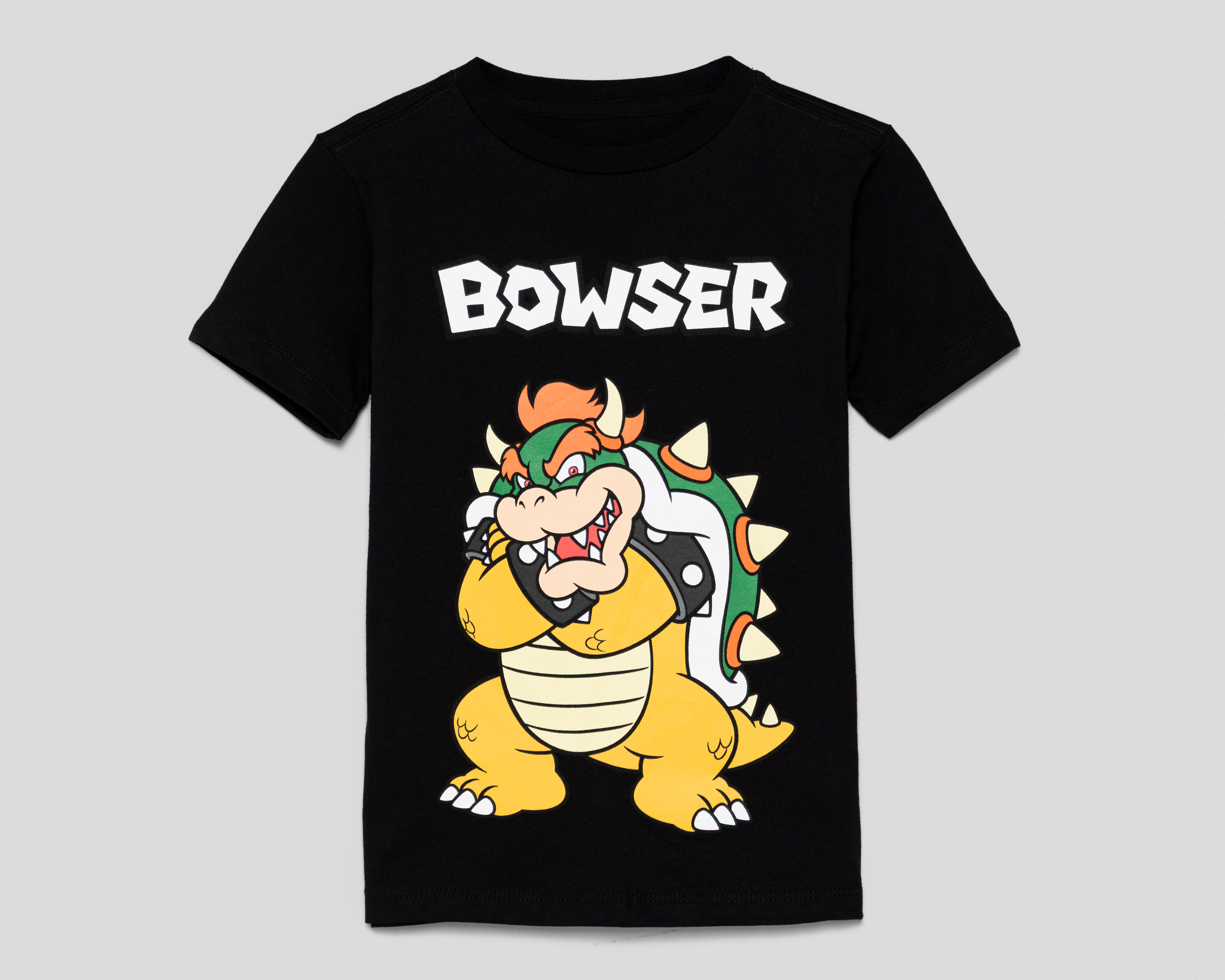 Foto 2 pulgar | Foto 1 | Playera de Cuello Redondo Negra Mario Bros para Niño