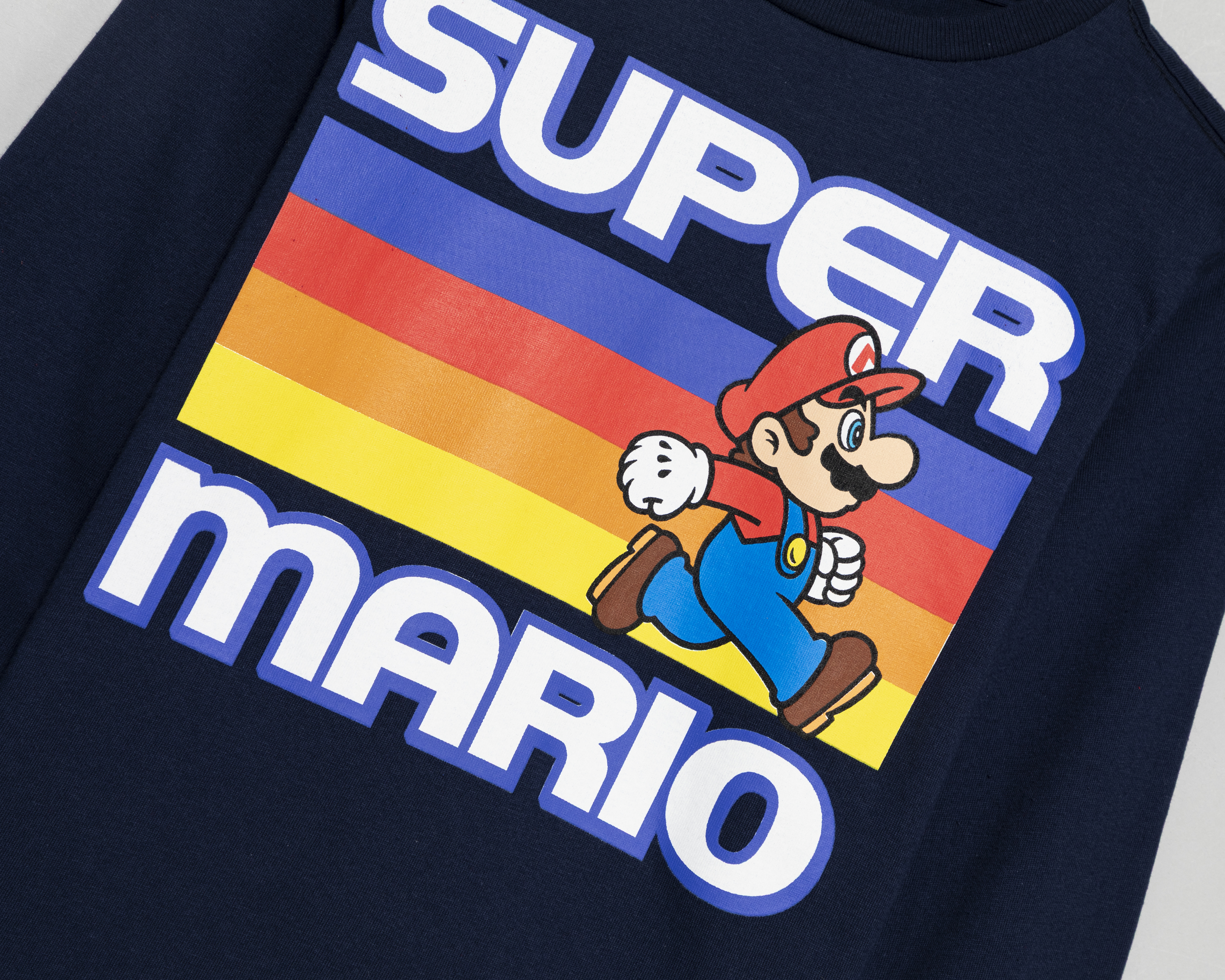 Foto 3 | Foto 3 | Playera Manga Larga Azul Mario Bros para Niño