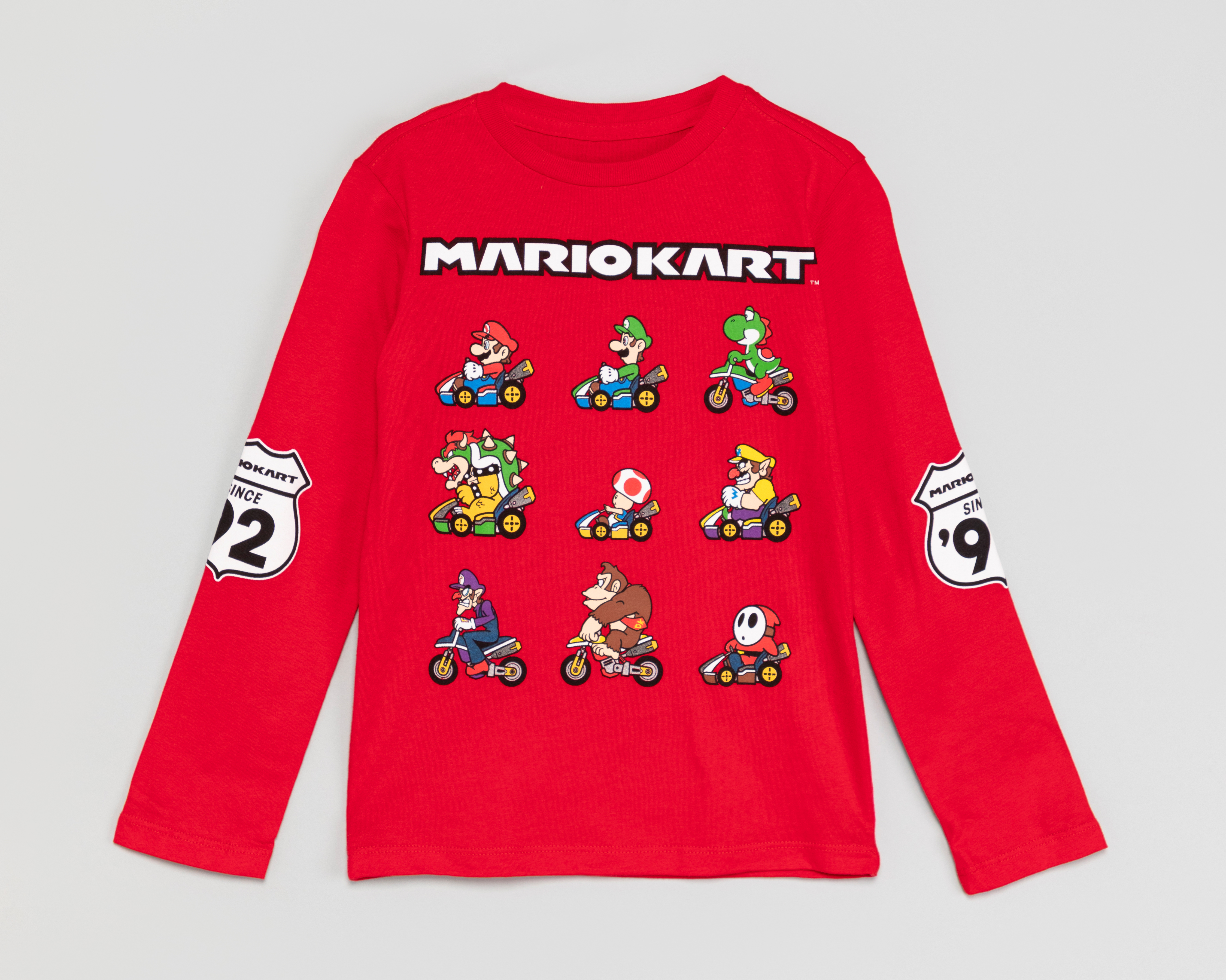 Foto 2 pulgar | Foto 1 | Playera Manga Larga Roja Mario Bros Juvenil