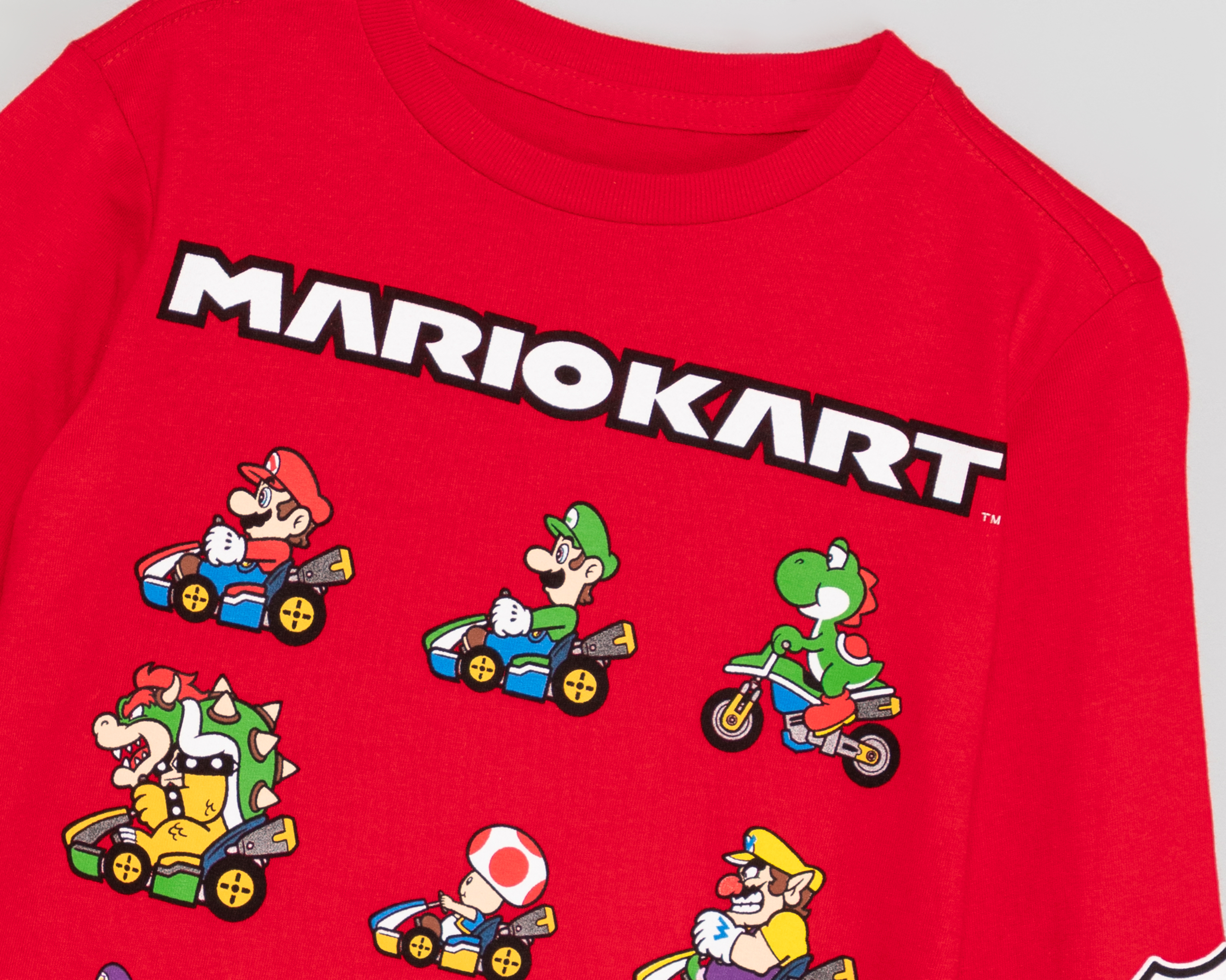 Foto 4 pulgar | Foto 3 | Playera Manga Larga Roja Mario Bros Juvenil