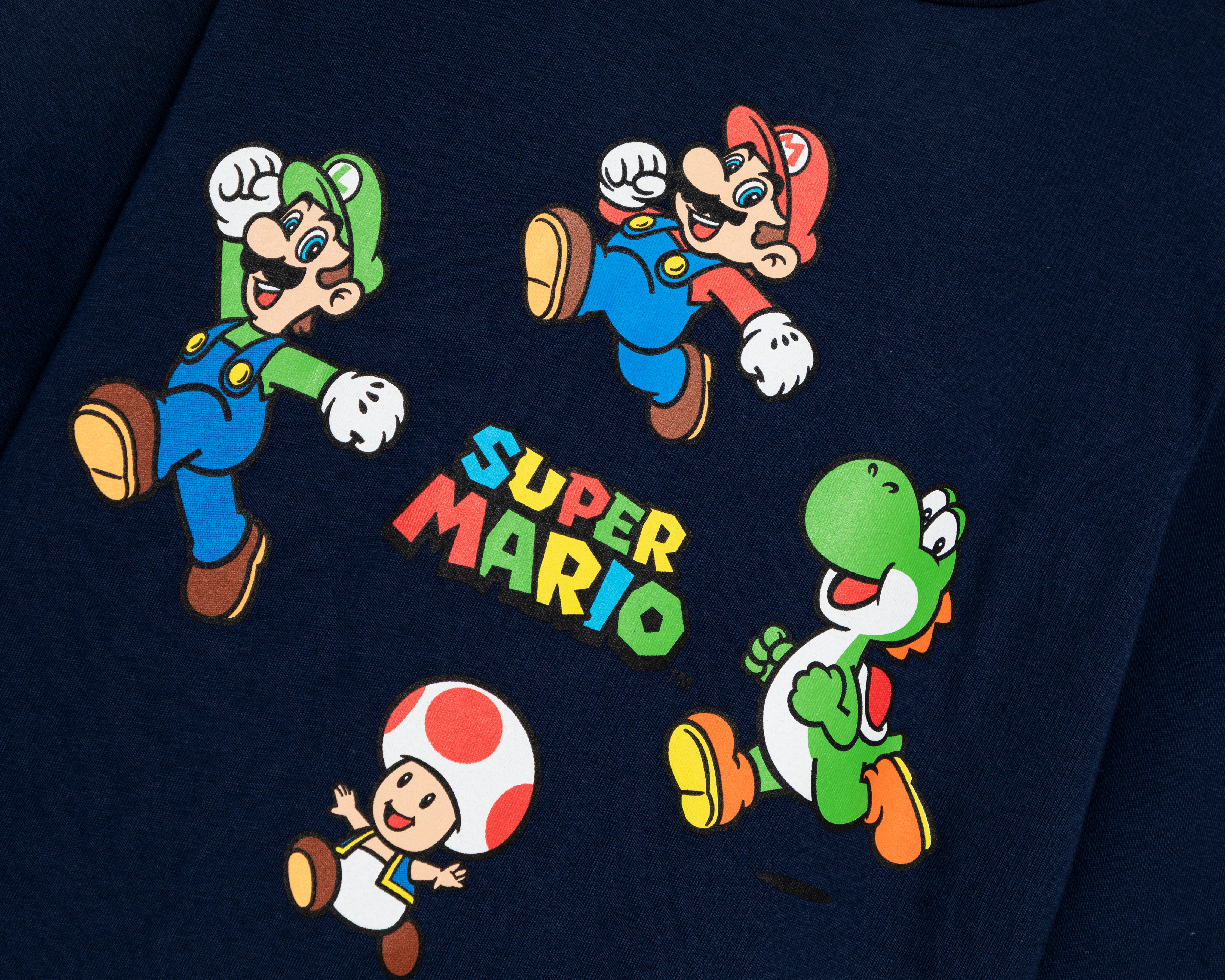 Foto 3 | Foto 3 | Playera Manga Larga Azul Mario Bros para Niño