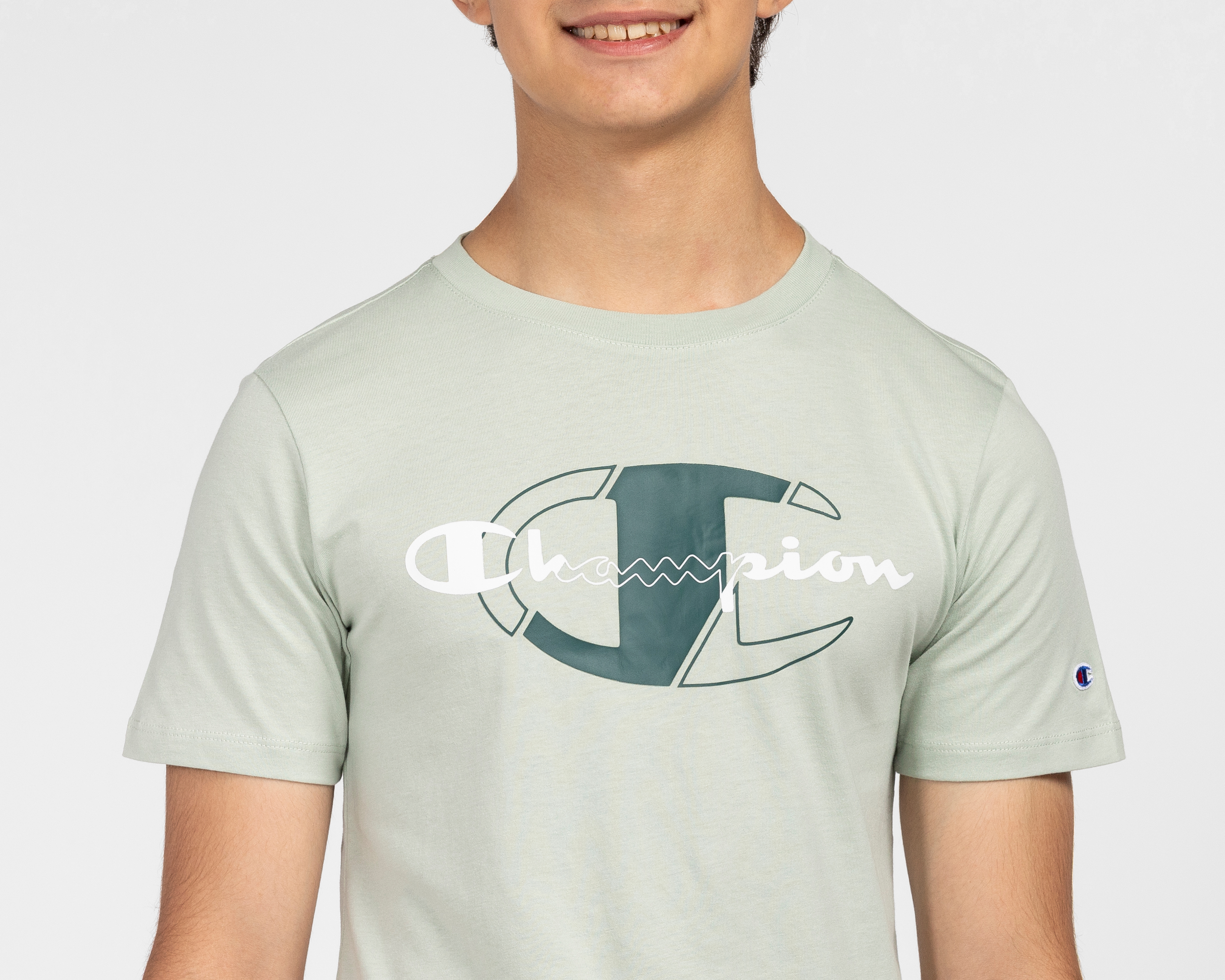 Foto 4 | Foto 4 | Playera de Cuello Redondo Verde Champion Juvenil