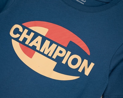 Foto 3 | Foto 3 | Playera de Cuello Redondo Azul Champion Juvenil