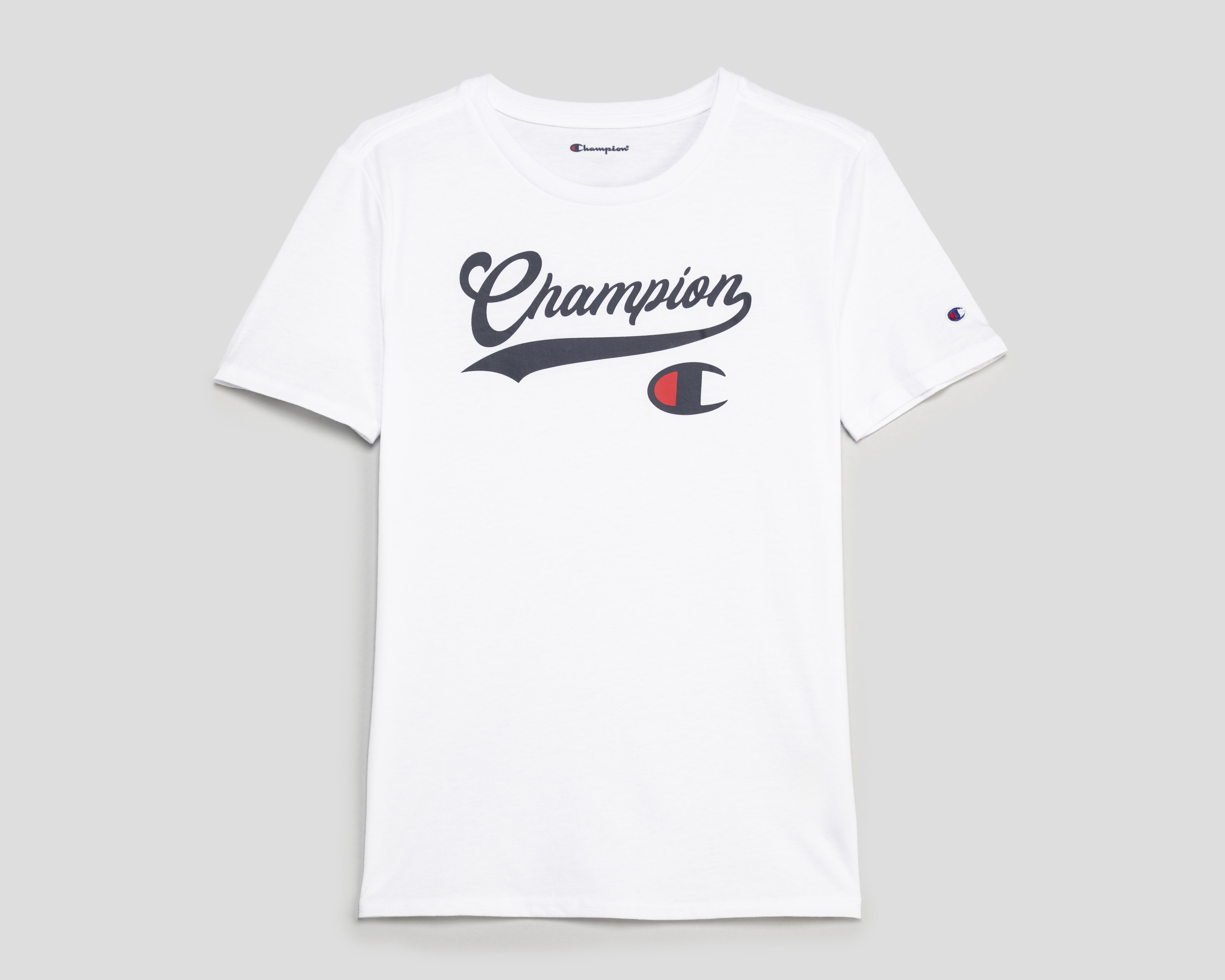 Playera de Cuello Redondo Blanca Champion Juvenil