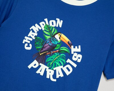 Foto 3 | Foto 3 | Playera de Cuello Redondo Azul Champion Juvenil