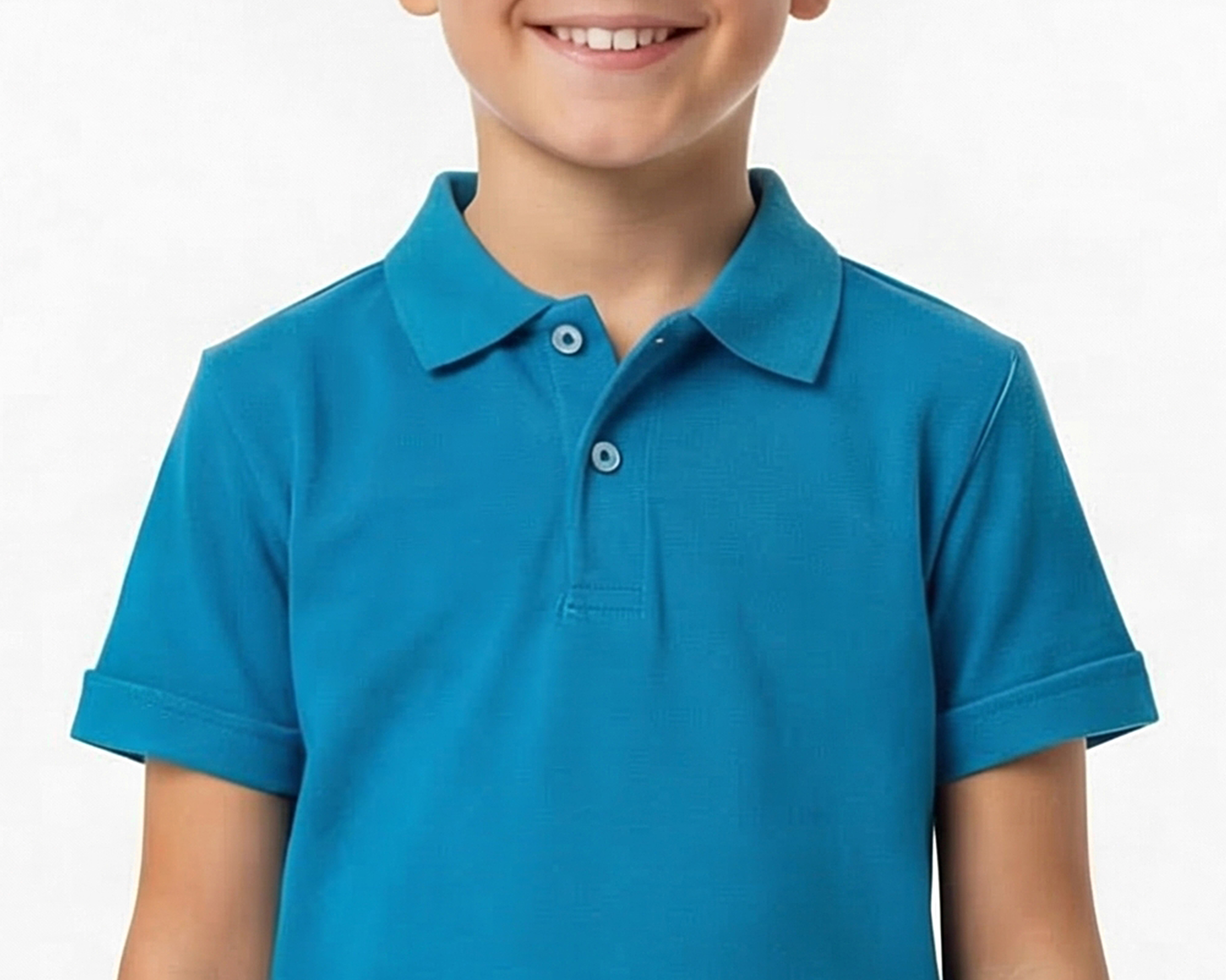 Foto 4 | Foto 4 | Playera Polo Optima Azul para Niño