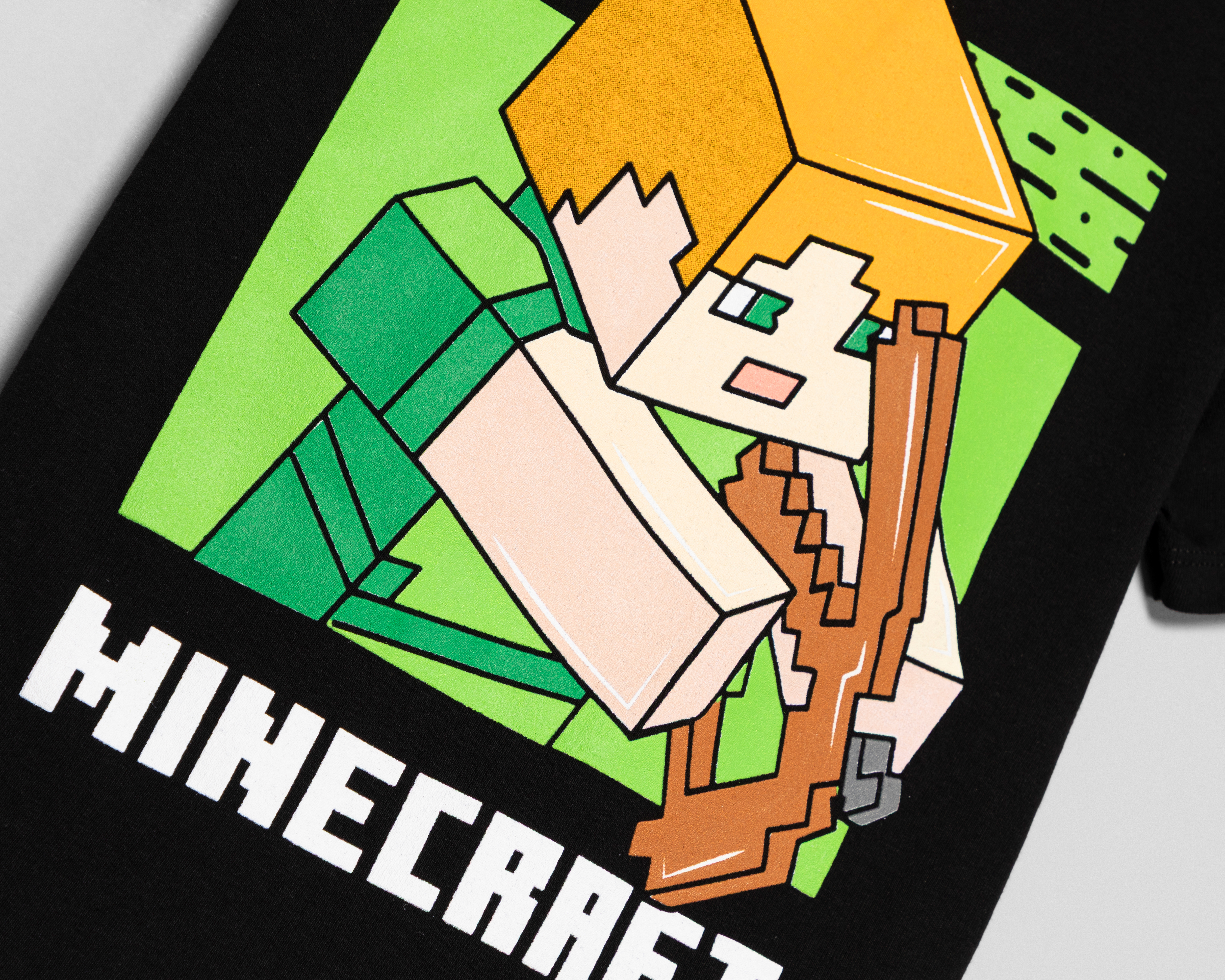 Foto 3 | Foto 3 | Playera de Cuello Redondo Negra Minecraft para Niño