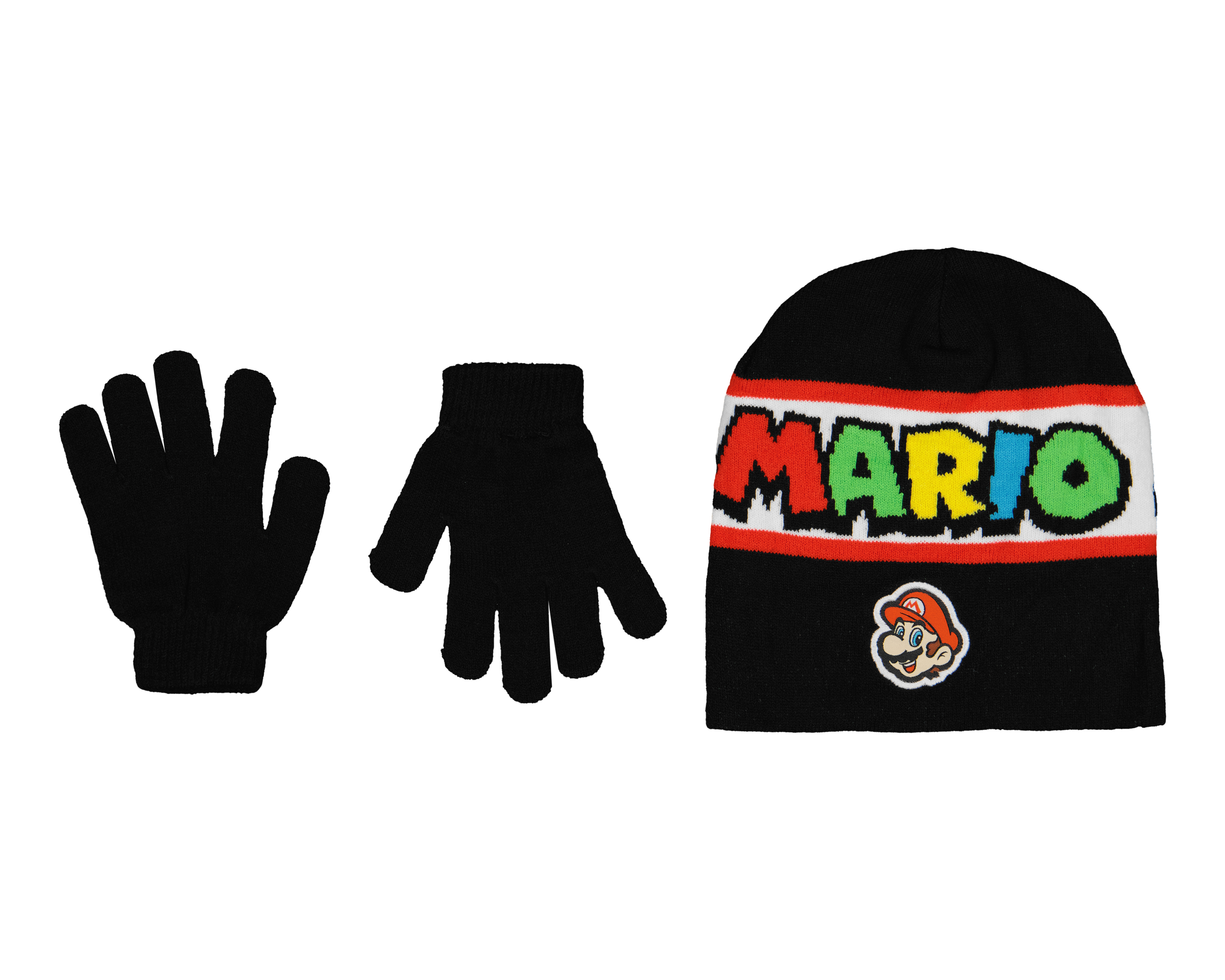 Foto 1 | Foto 1 | Gorro y Guantes Mario Bros para Niño 2 Piezas
