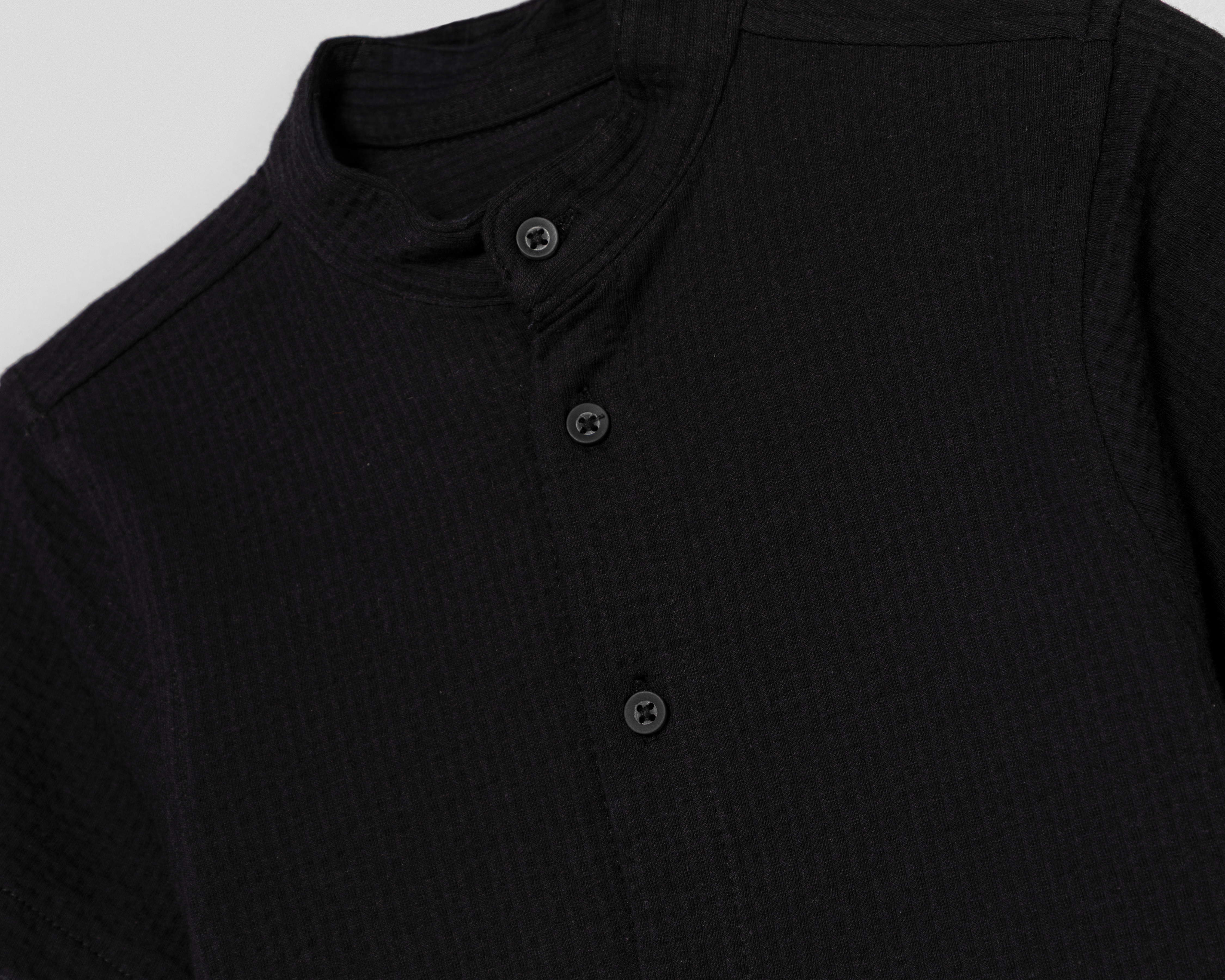 Foto 3 | Foto 3 | Camisa de Cuello Mao Negra Refill para Niño