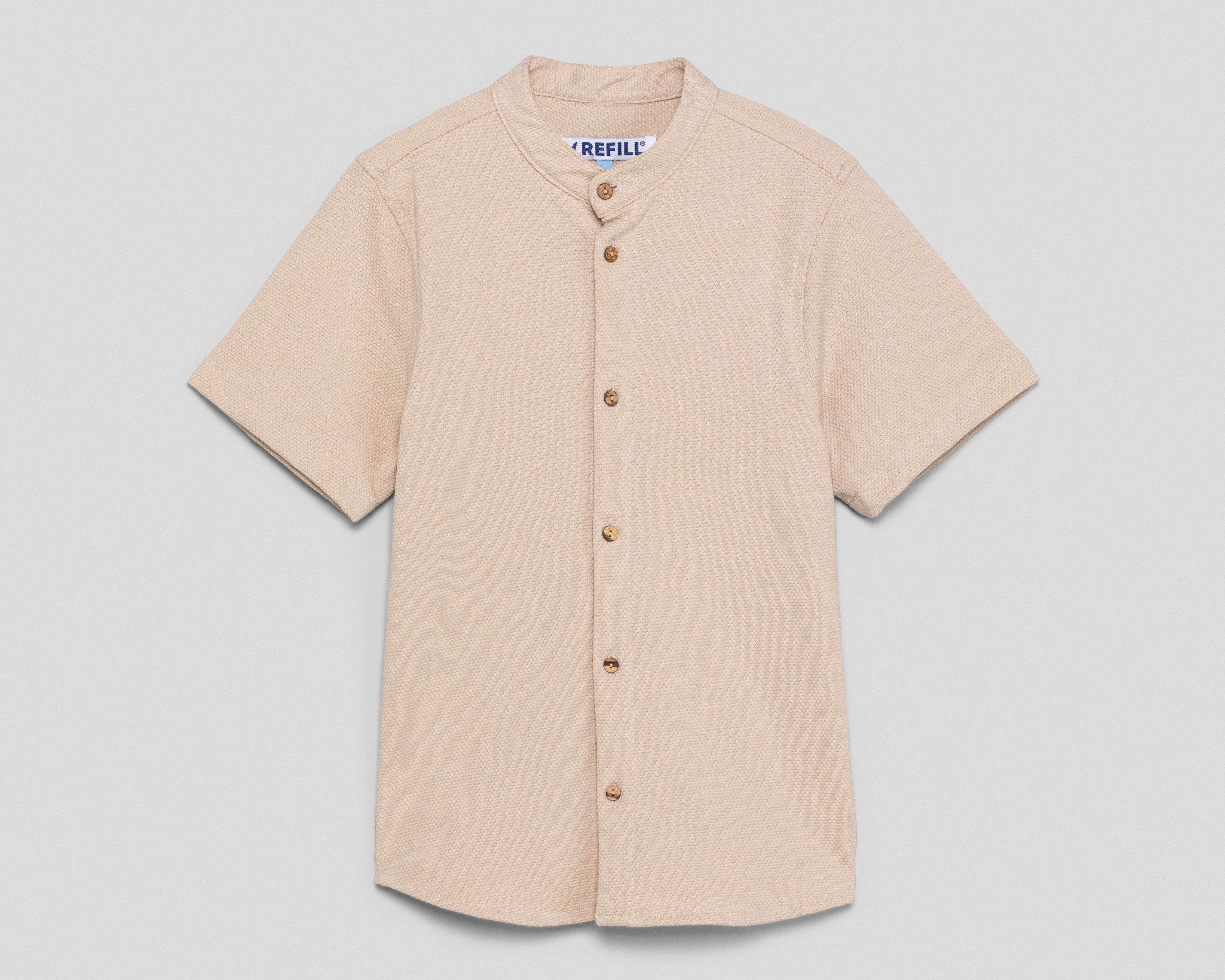 Camisa de Cuello Mao Arena Refill para Niño