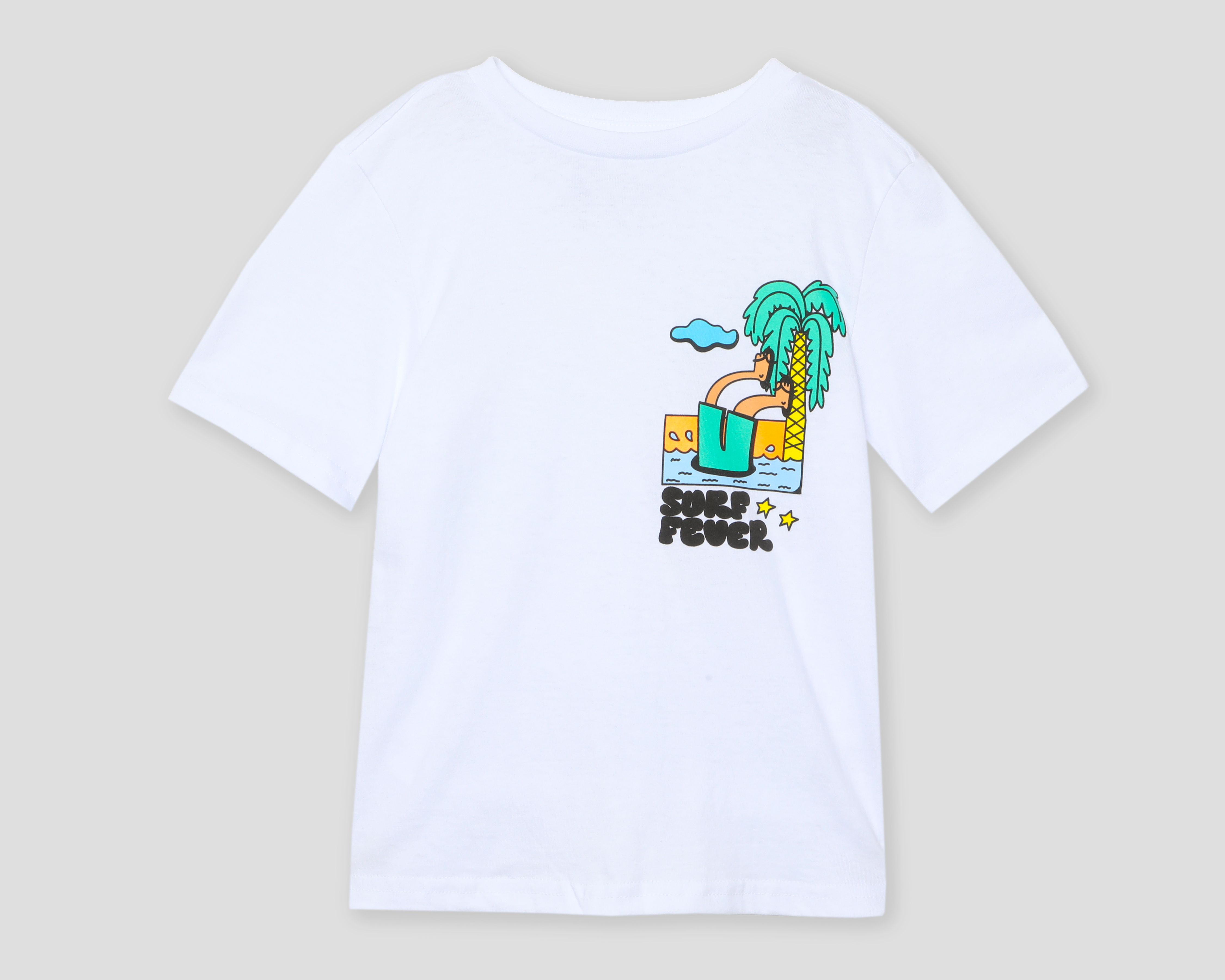 Foto 1 | Foto 1 | Playera Cuello Redondo Blanca Neo*City para Niño